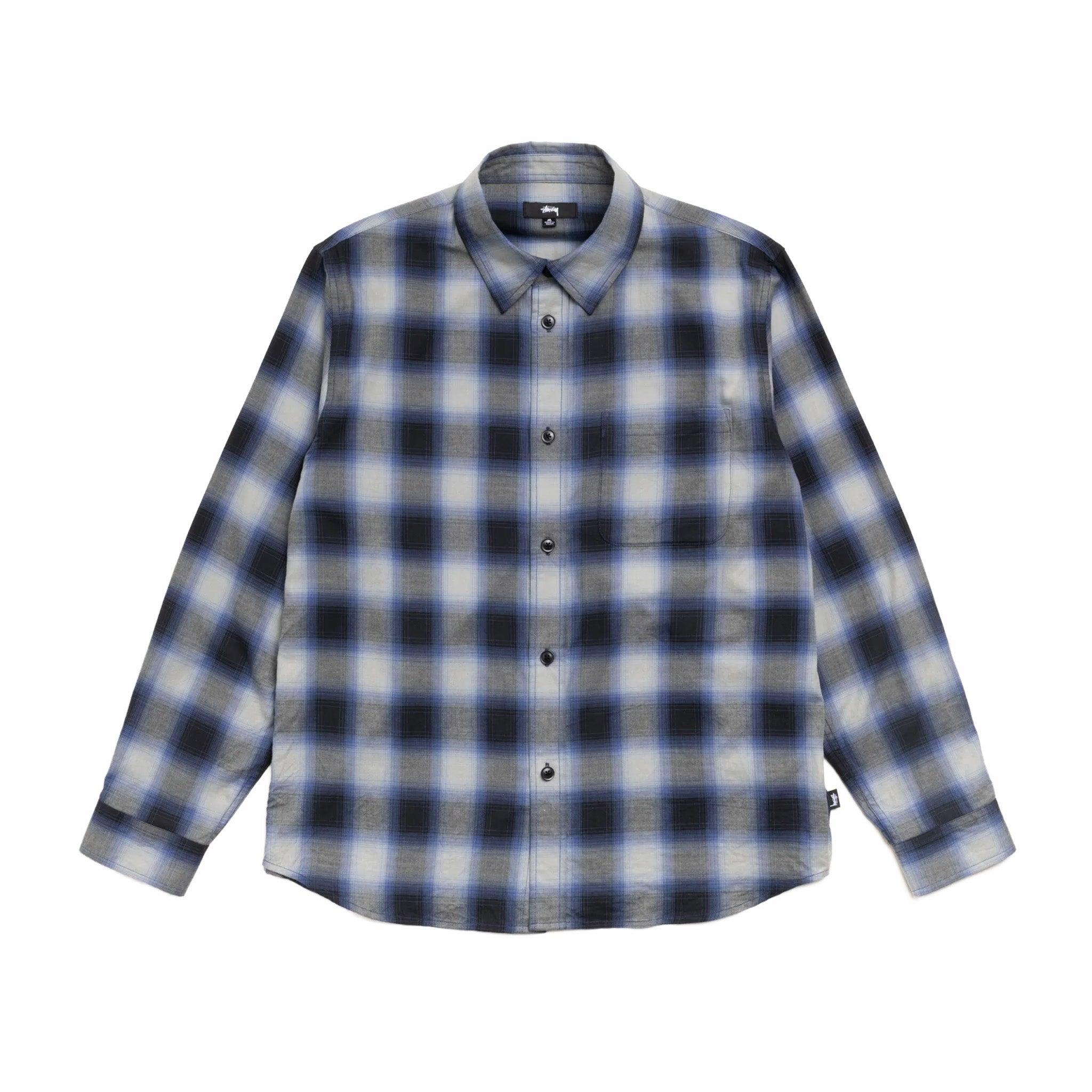 Stüssy Beach Ombre Plaid Shirt (Black)