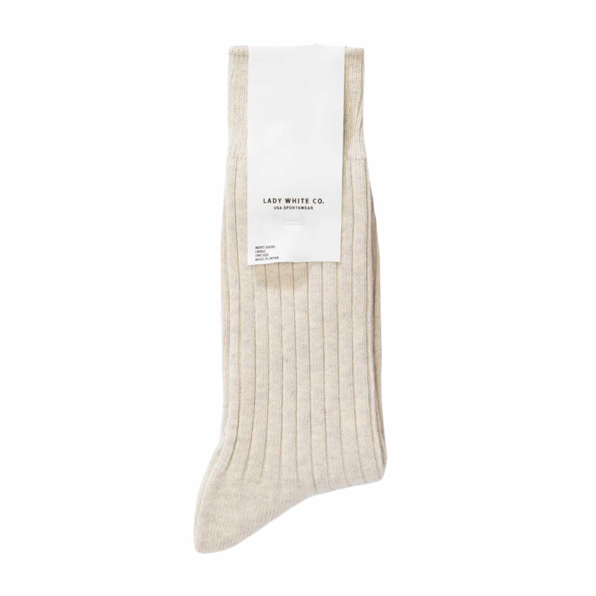 Lady White Co. Socks (Natural) - August Shop