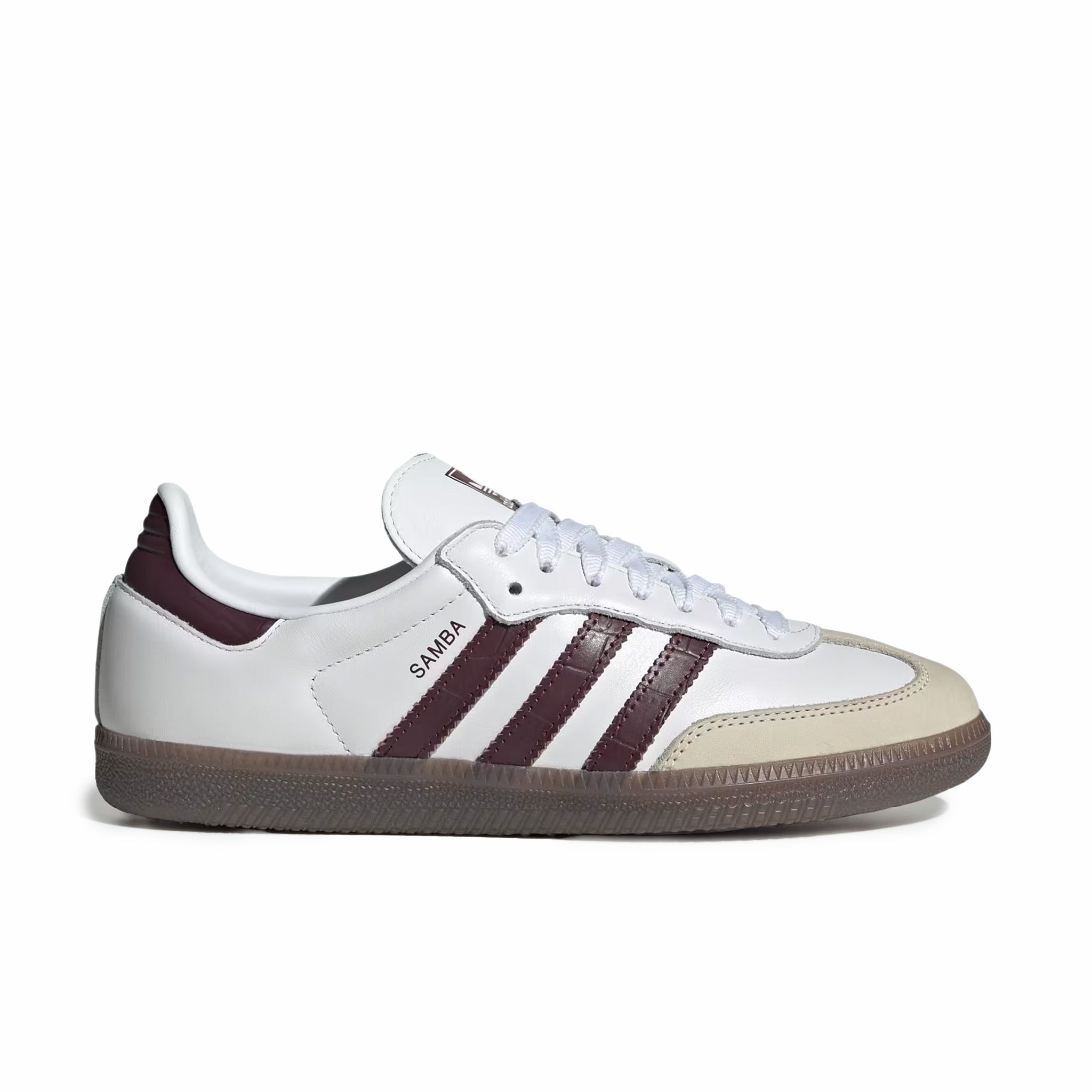 Adidas Women's Samba OG (Cloud White/Maroon/Gum)
