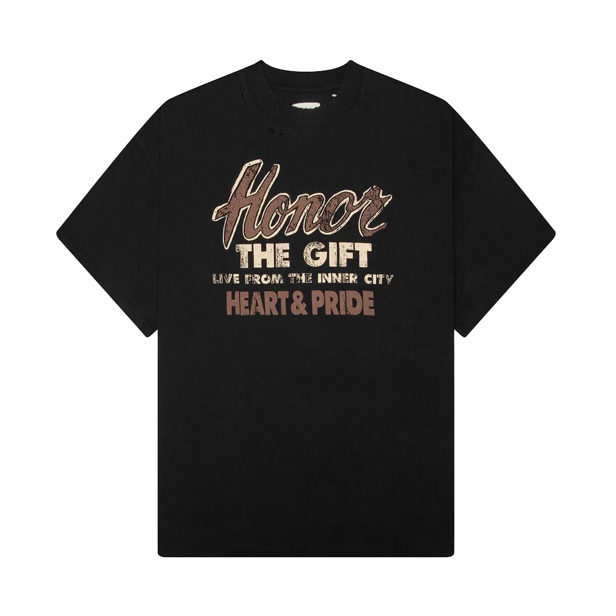 Honor The Gift Heart &amp; Pride Tee (Black) - August Shop
