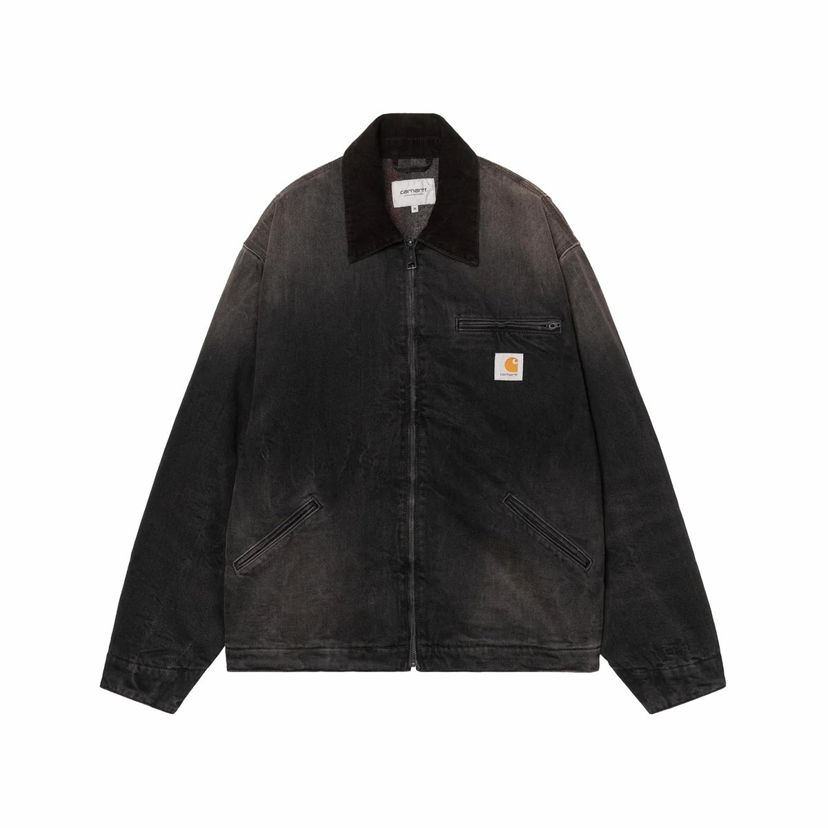 Carhartt WIP OG Detroit Jacket (Black/Black/Tobacco Used Wash)