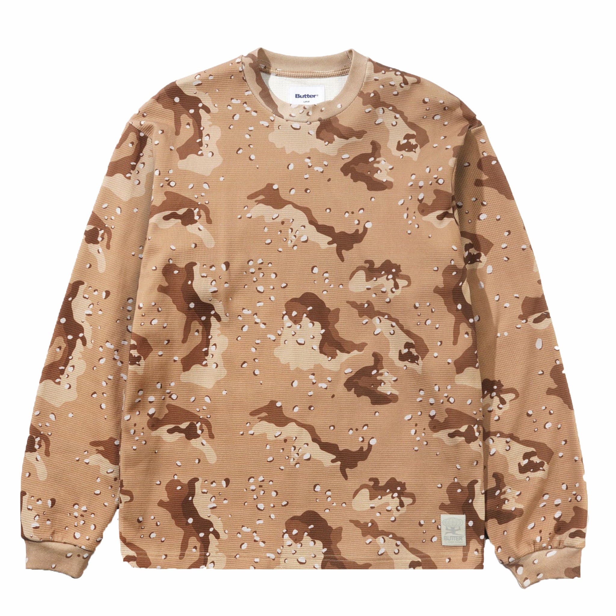 Butter Goods Waffle L/S Top (Desert Camo)