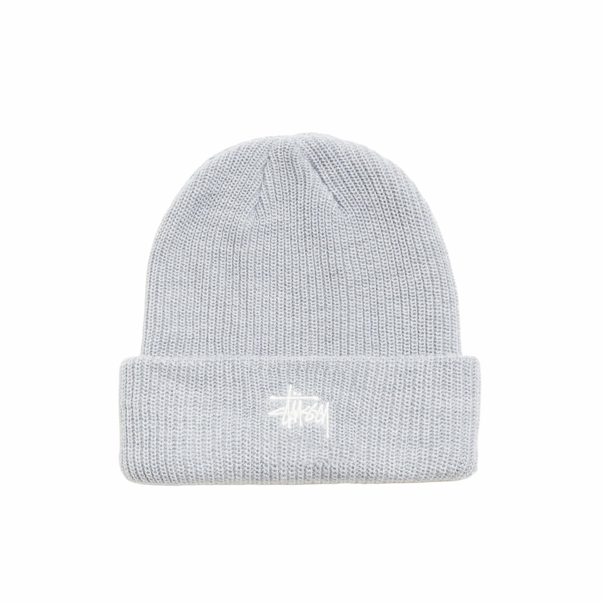 Stüssy Basic Cuff Beanie (Heather Grey) - August Shop