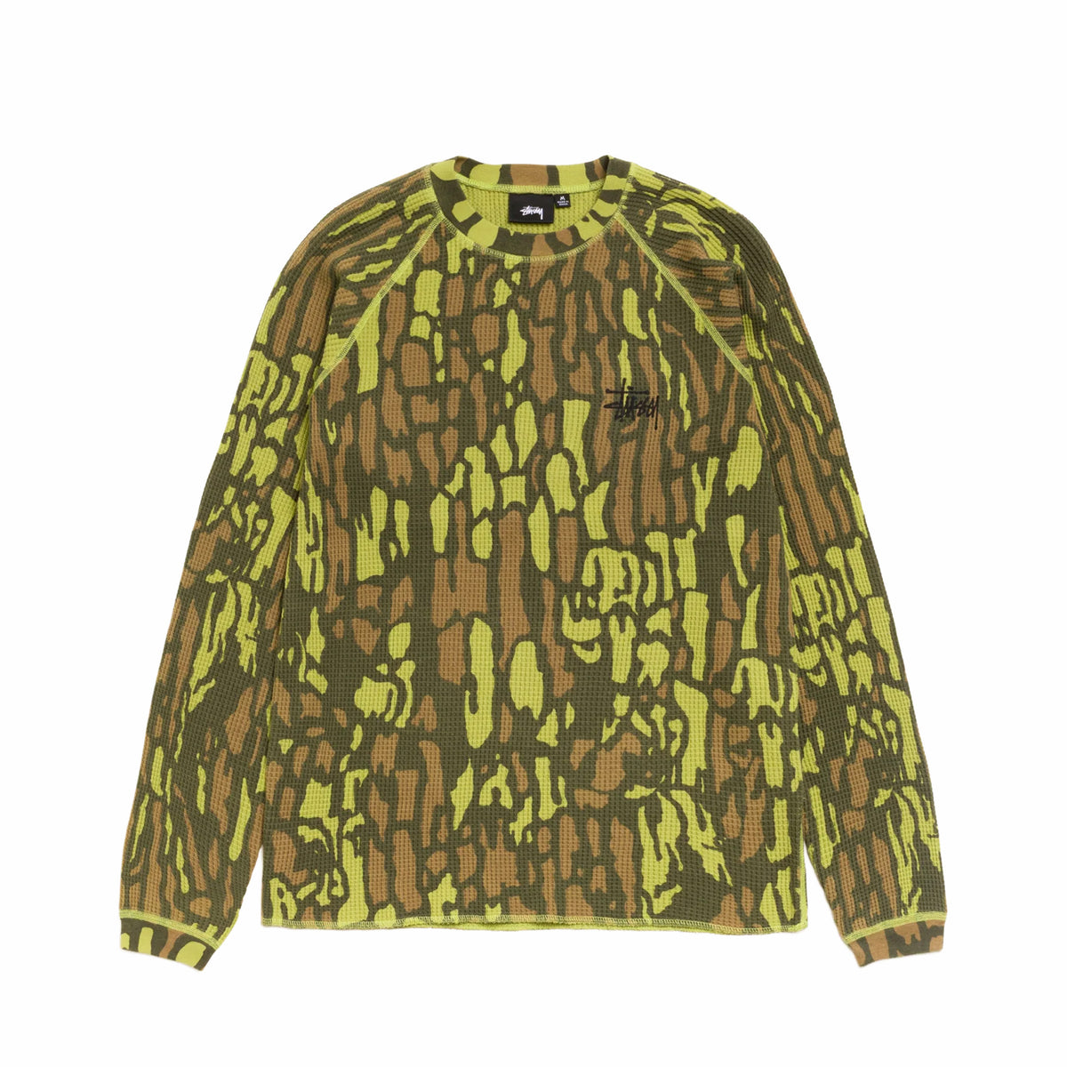 Stüssy Raglan Thermal Basic Stock (Tree Bark Camo)