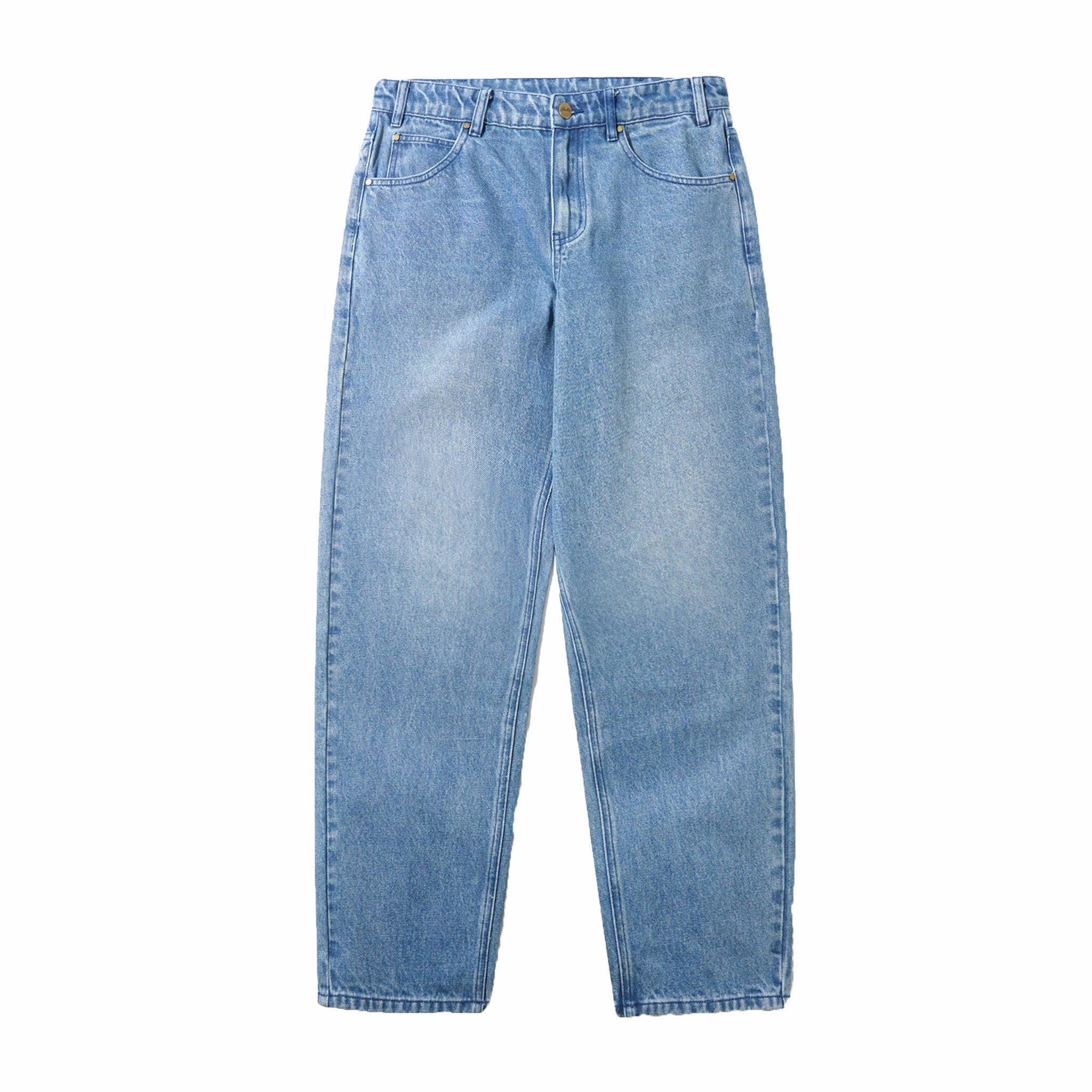 Butter Goods Straight Leg Denim Jeans (Distressed Indigo)