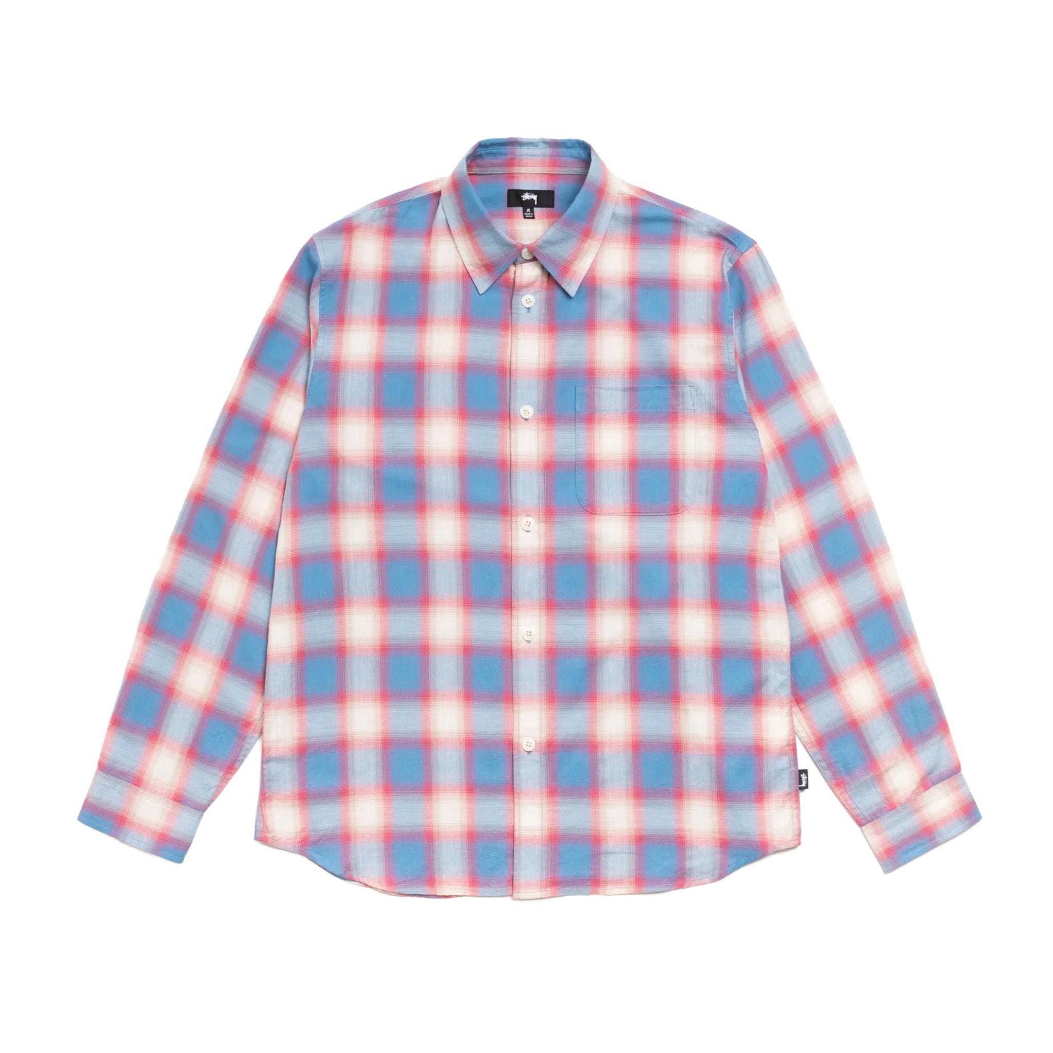 Stüssy Beach Ombre Plaid Shirt (Blue)