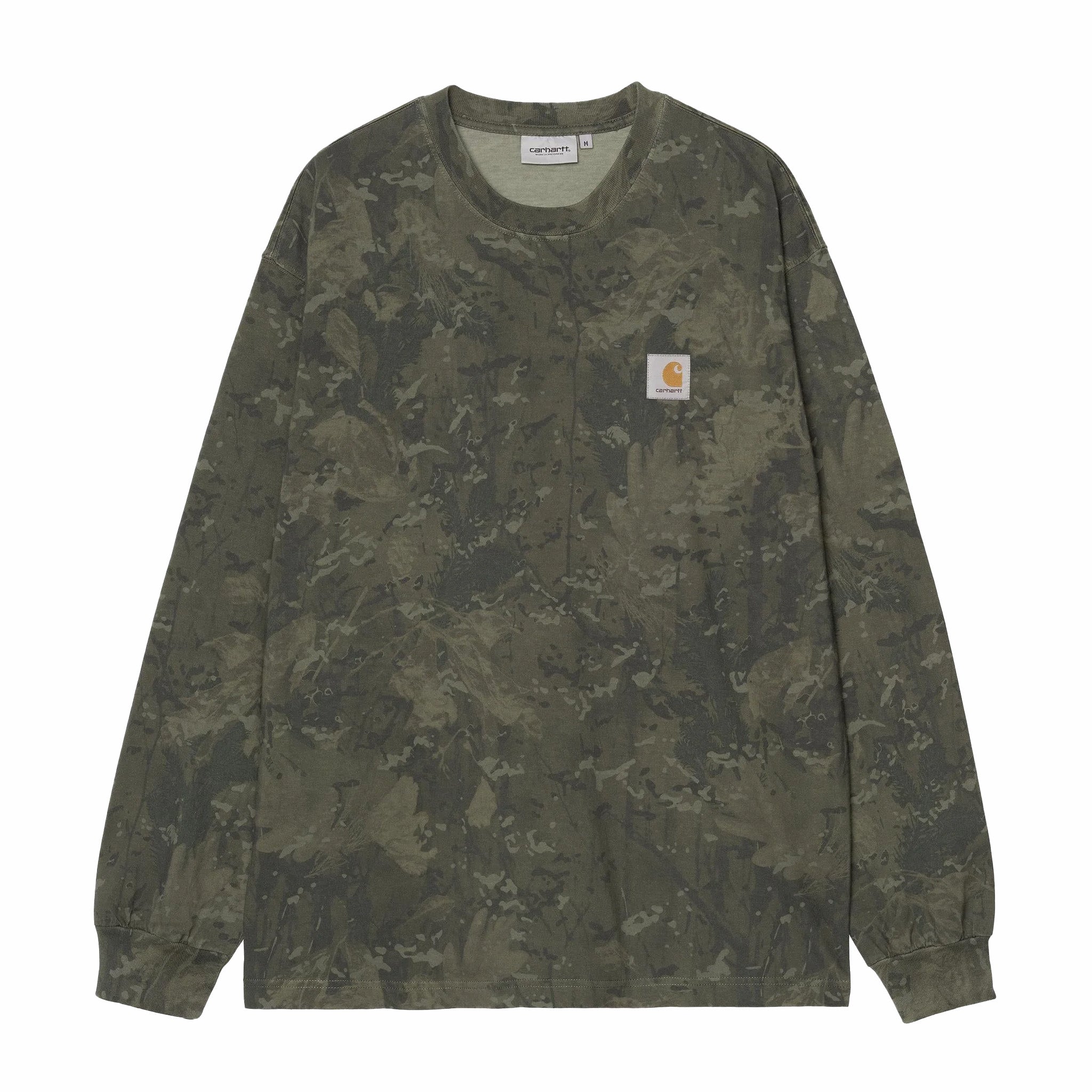 Carhartt WIP Long Sleeve Camo Combi T-Shirt (Green/Olive)