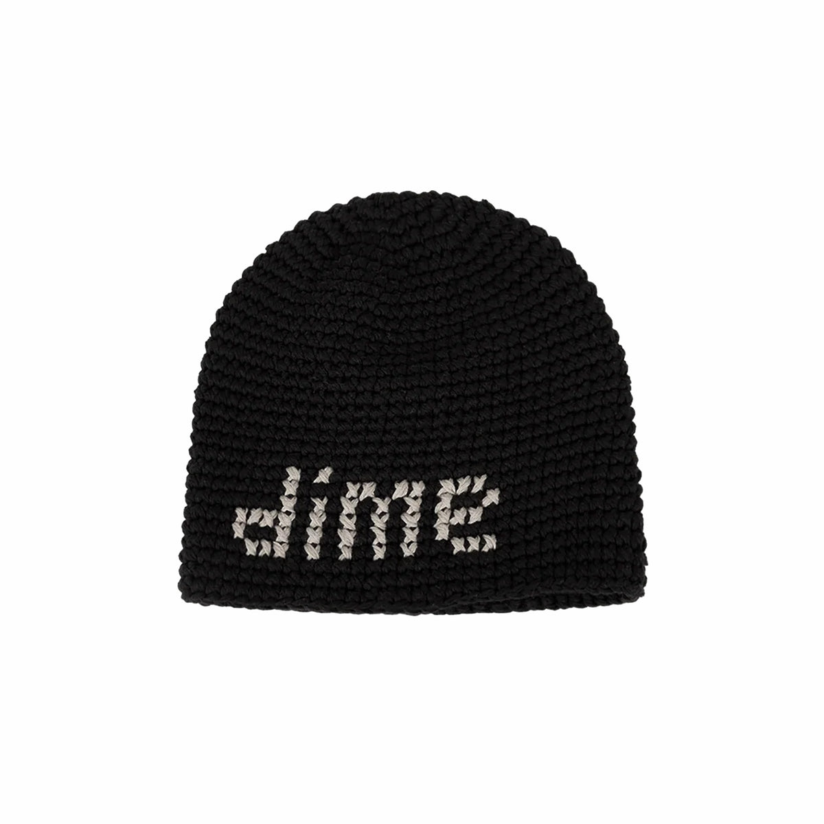 Dime Crochet Skully (Black)