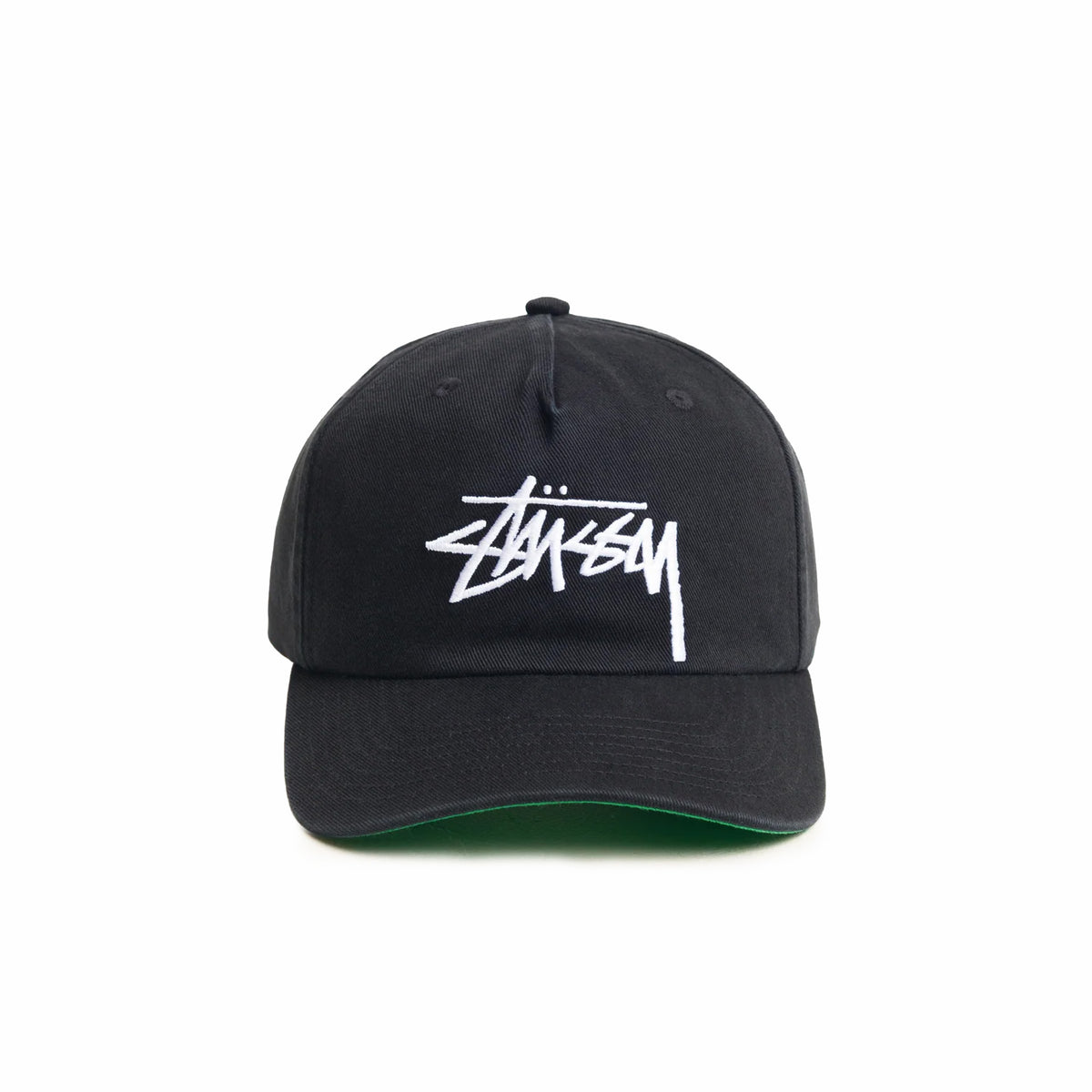 Stüssy Big Stock Mid Depth Cap (Black) - August Shop