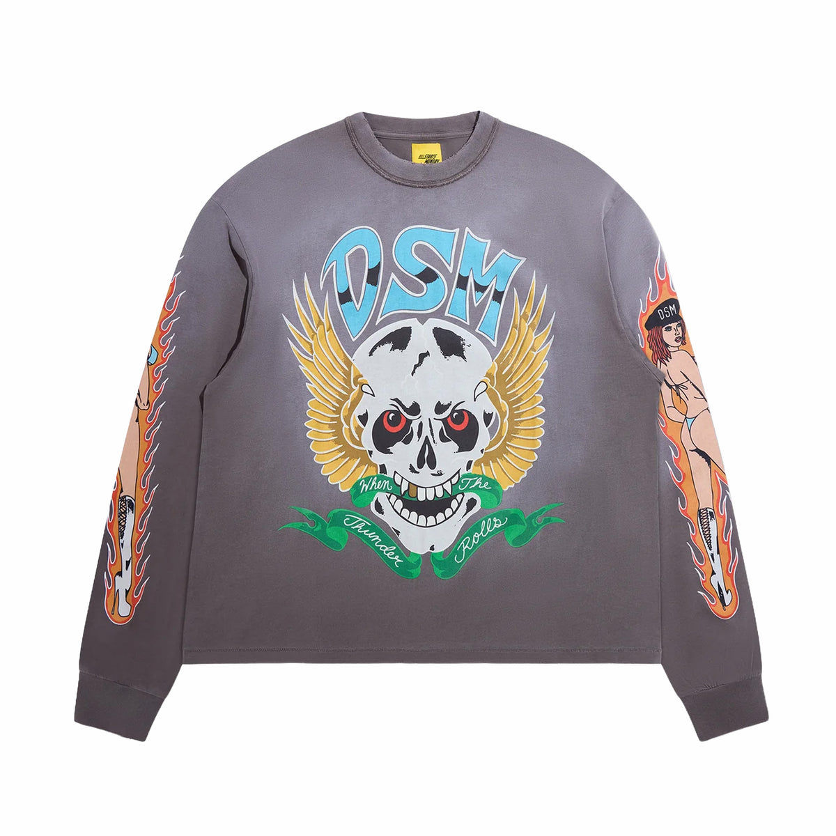 Diet Starts Monday Thunder Long Sleeve (Vintage Black)