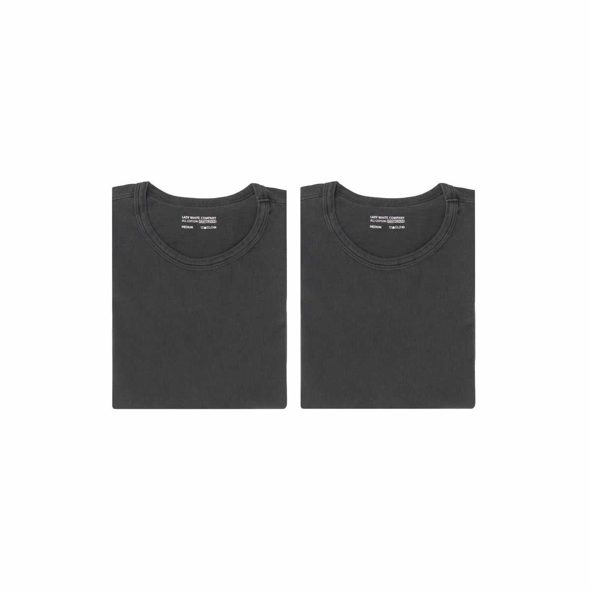 Lady White Co. "Our T-Shirt" 2-Pack (Pigment Charcoal)