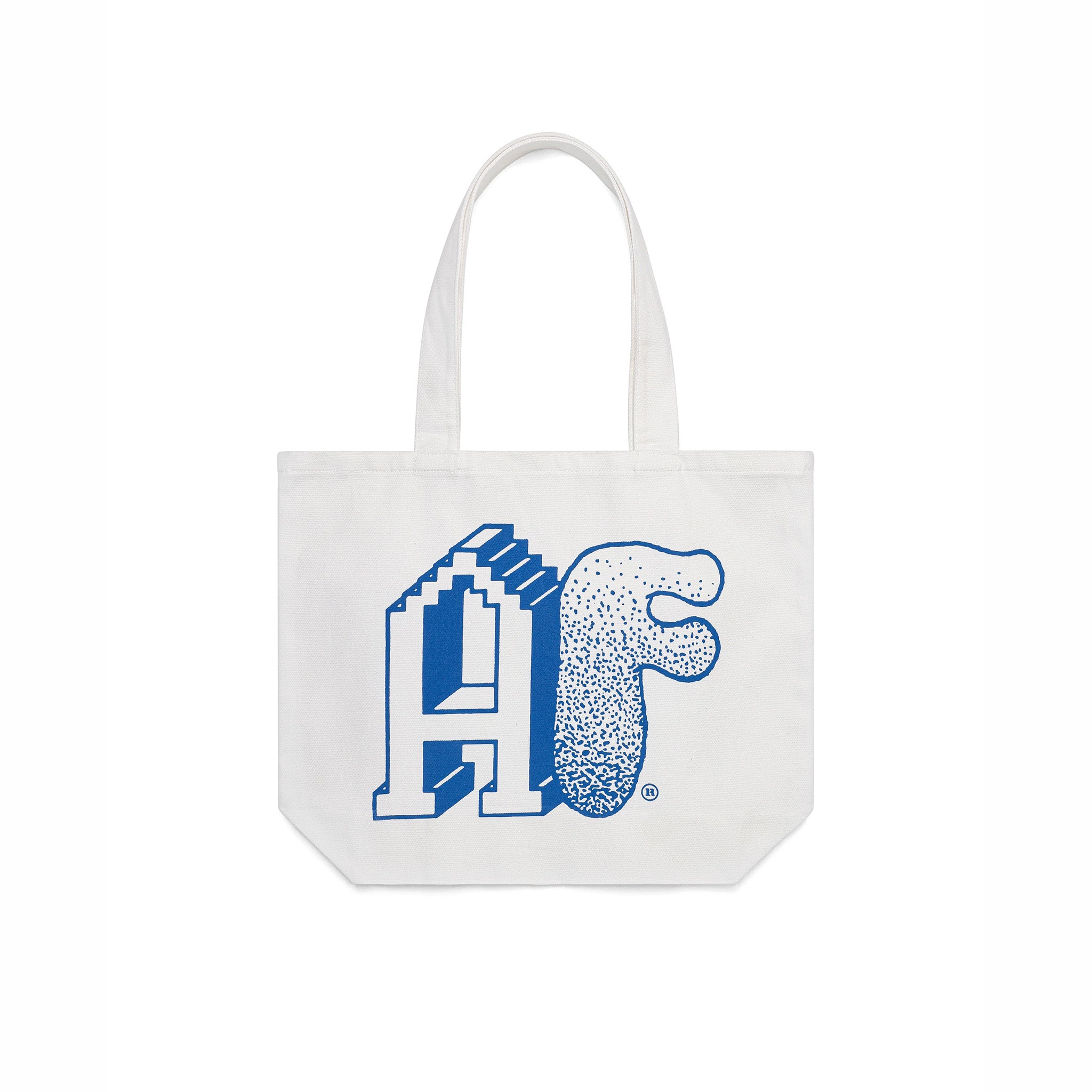 Agaric Fly Black &amp; Blue AF Tote Bag (White) - August Shop
