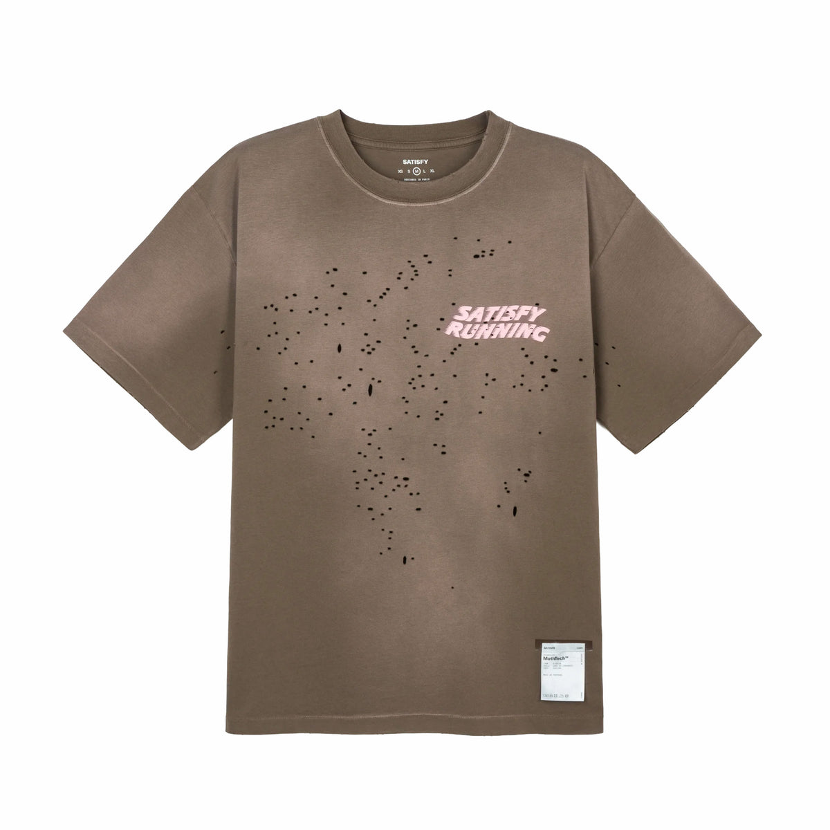 Satisfy MothTech T-Shirt (Sun Bleached Rain Drum WA) - August Shop
