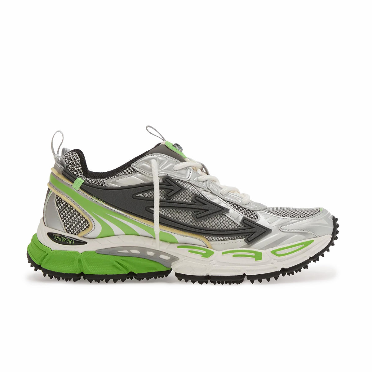 Off-White Be Right Back Sneakers (Grey/Neon Green)
