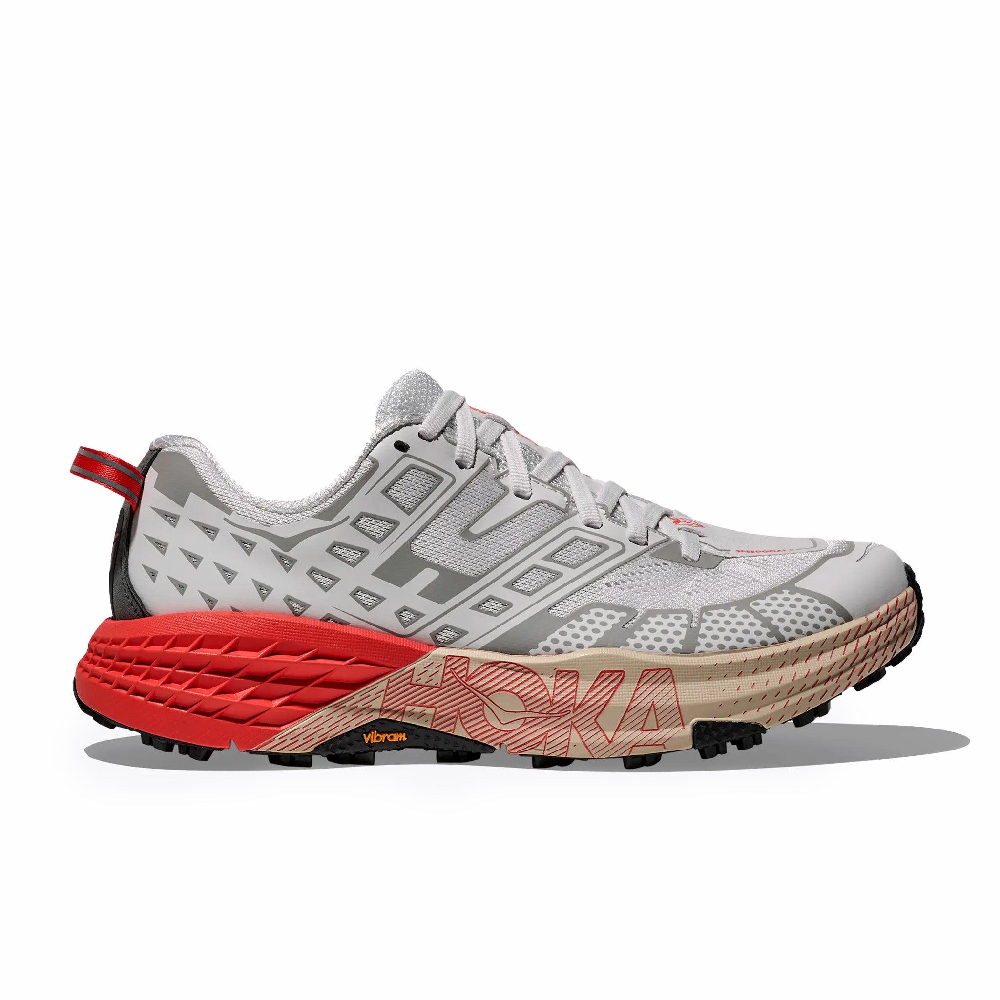 Hoka Men's Speedgoat 2 (White/Tomato) - August Shop