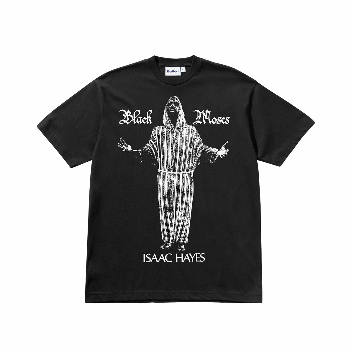 Butter Goods Black Moses Tee (Washed Black)