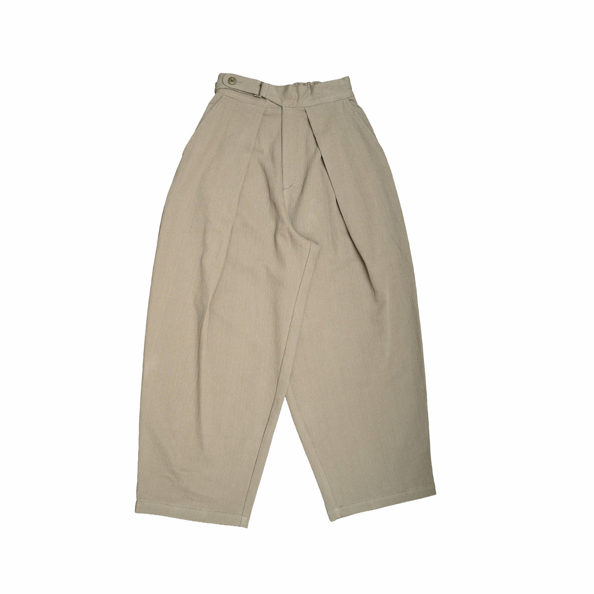 Estudio Niksen Big-fold Balloon Trousers (Khaki)