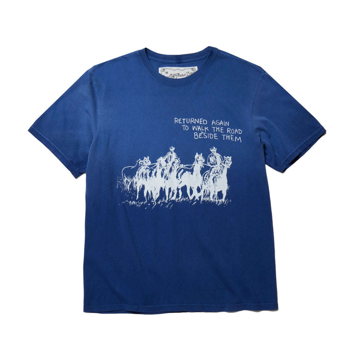 One Of These Days Return Again Tee (Sun Faded Navy) - August Shop