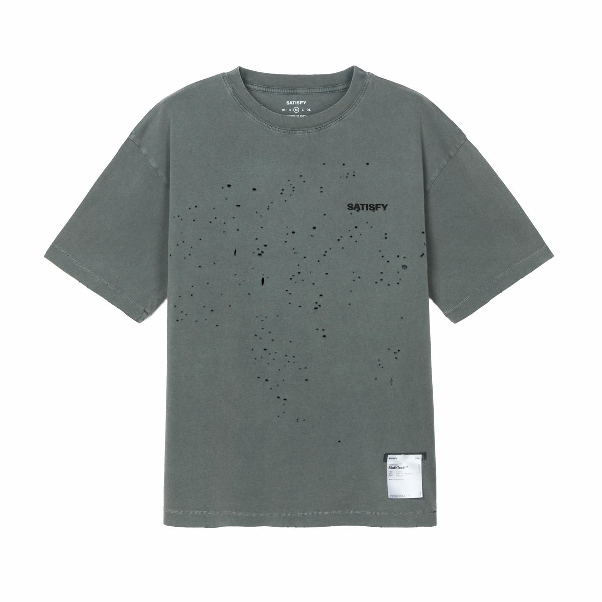 Satisfy MothTech T-Shirt (Faded Black SA) - August Shop