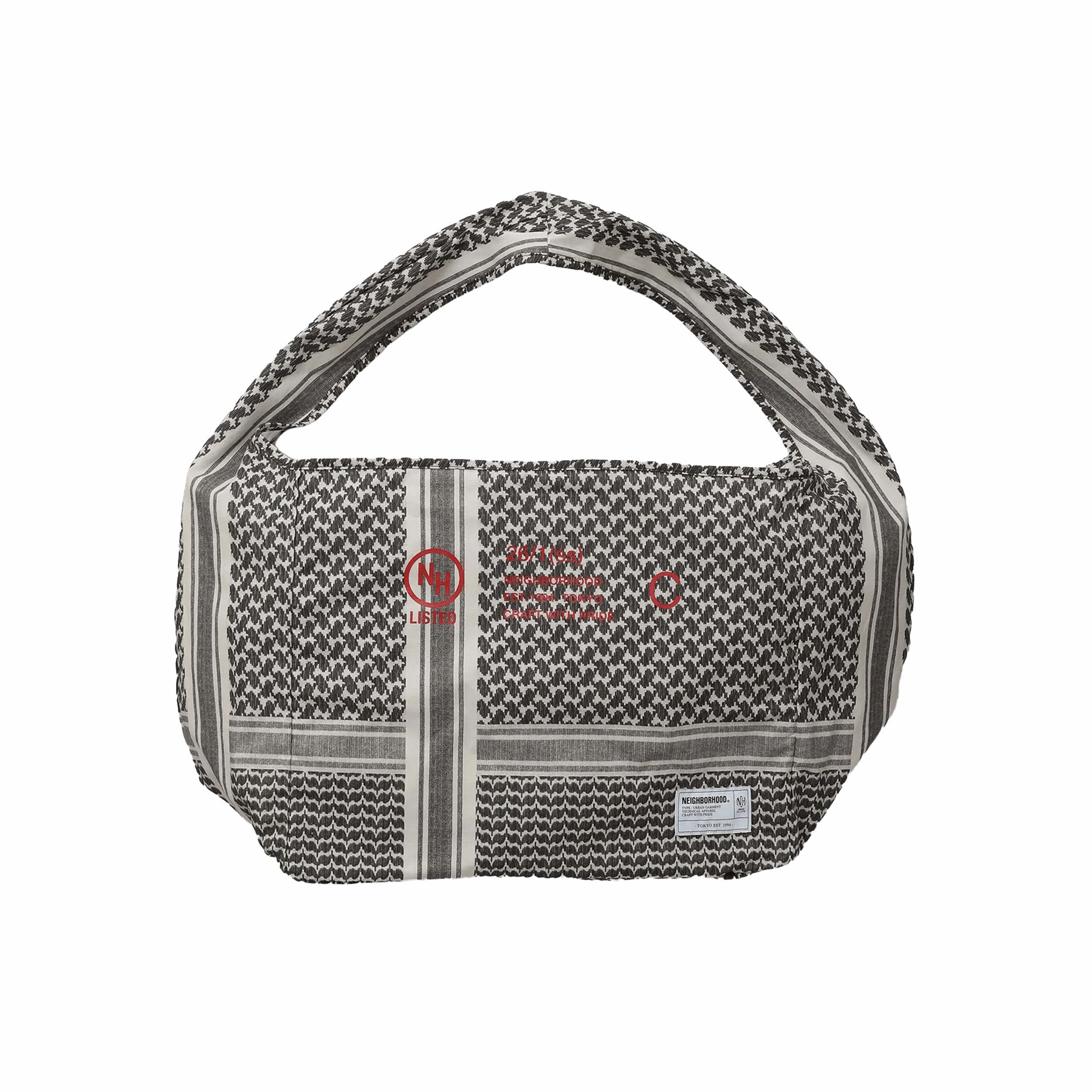Neighborhood Shemagh Newspaper Bag (Black)
