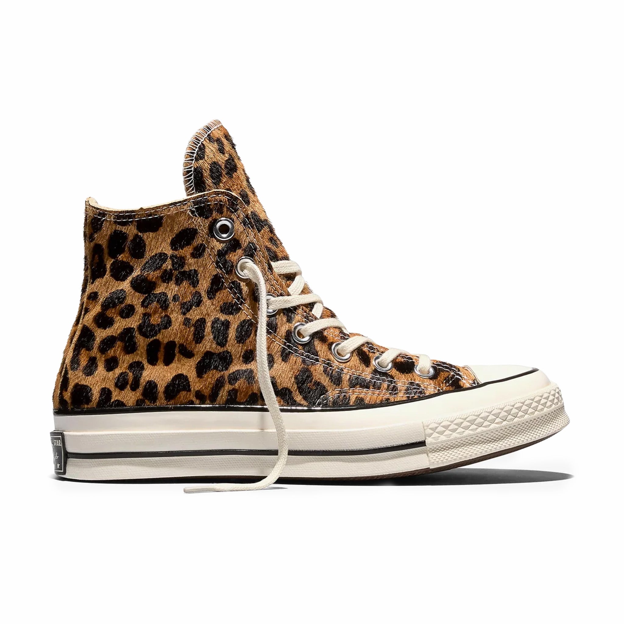 Converse Men's Chuck 70 Leopard Pony Hair High Top Shoe (Black/Natural Ivory/Egret)