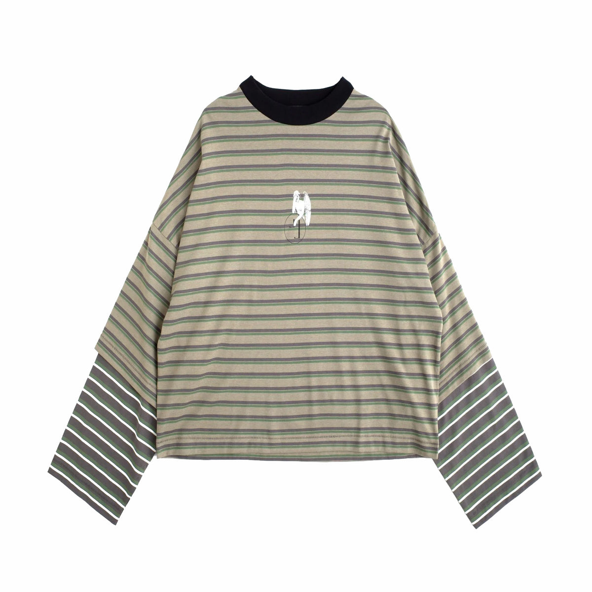 Jungles Double Layer Long Sleeve Tee (Olive)