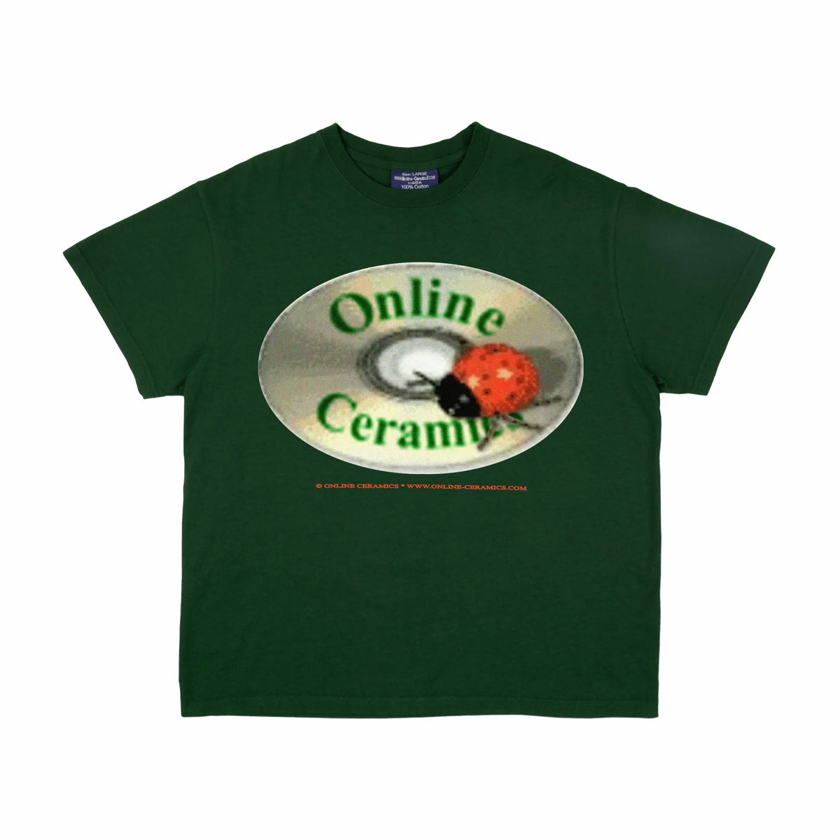 Online Ceramics Bug Music Tee (Dark Green) - August Shop