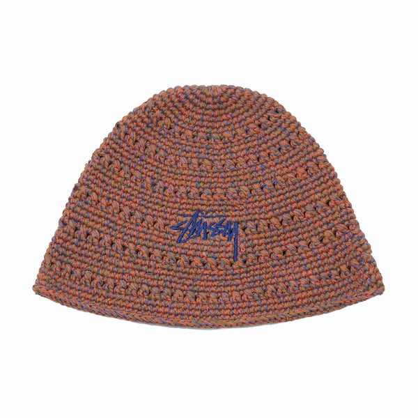 Stüssy Hemp Stock Knit Bucket Hat (Multi Brown) – August