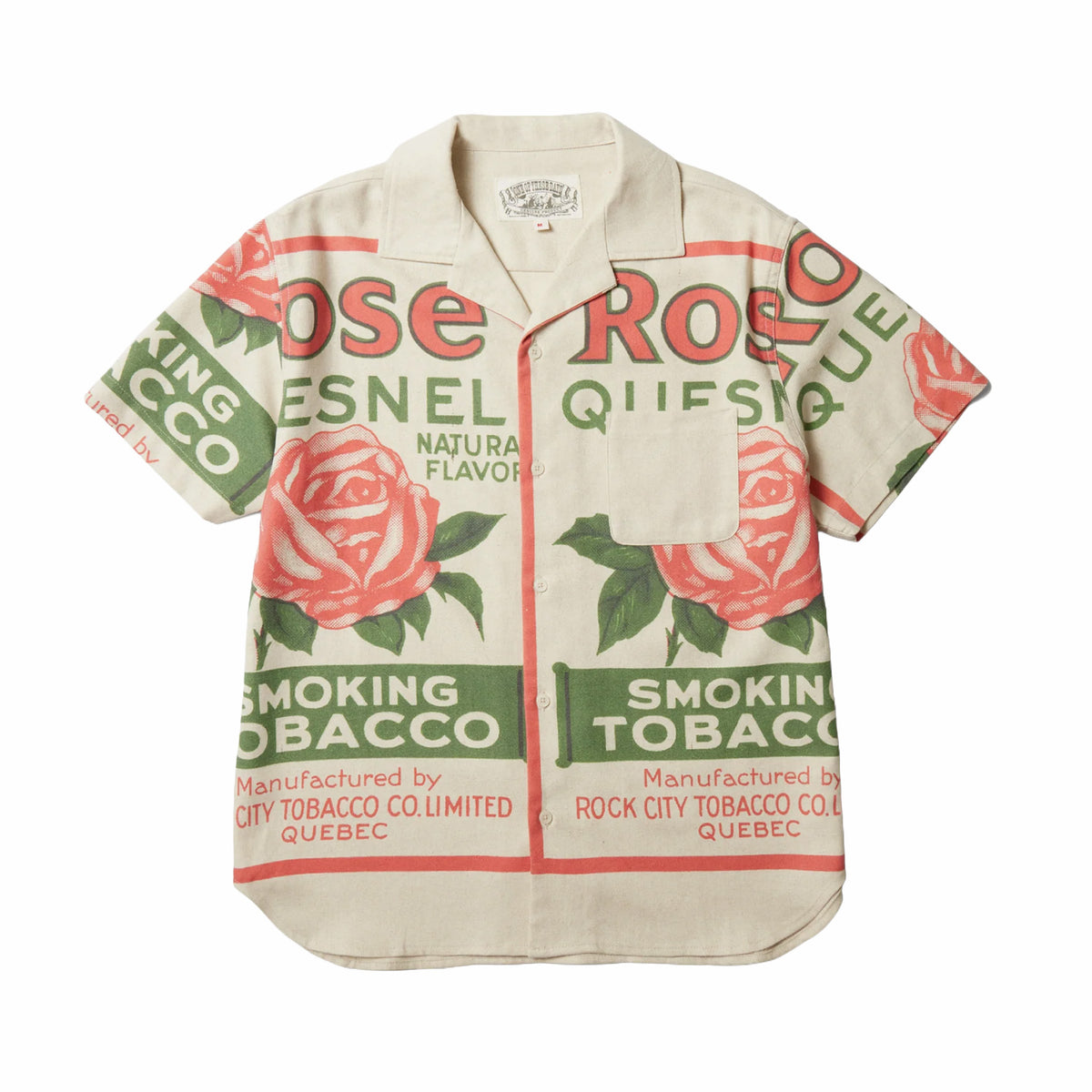 One Of These Days Natural Flavor Camp Shirt (Natural) - August Shop