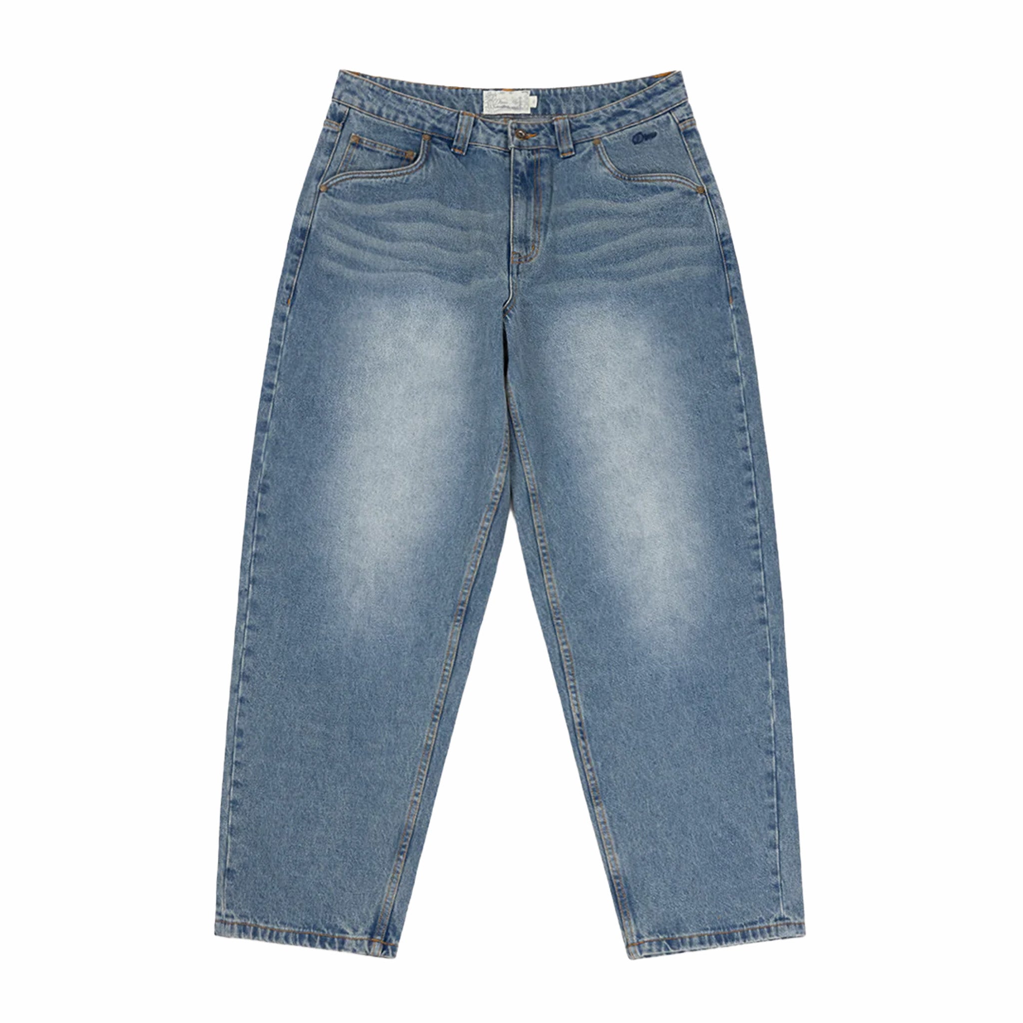 Dime Baggy Denim Pants (Sandblasted Indigo)