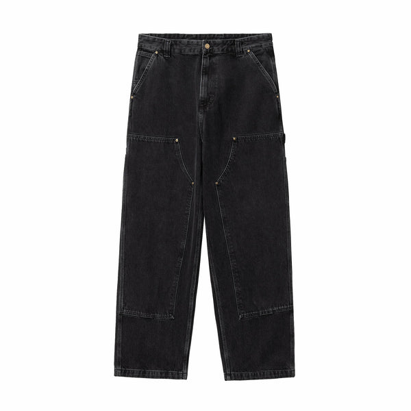 Carhartt WIP Nash Double Knee Pant (Black/Stone Washed) – August