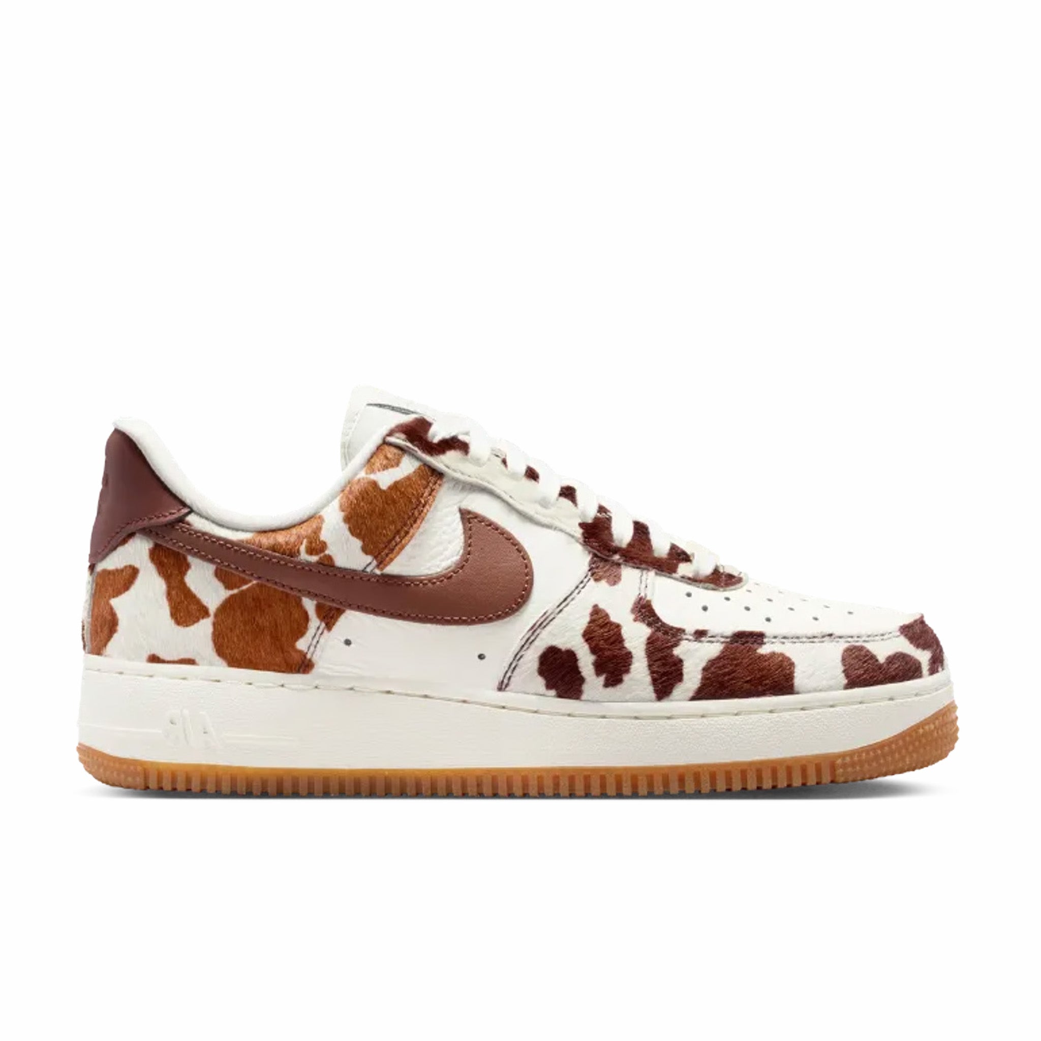 Nike Women's Air Force 1 Low "Cow Print" (Field Brown/Sail-Field Brown)