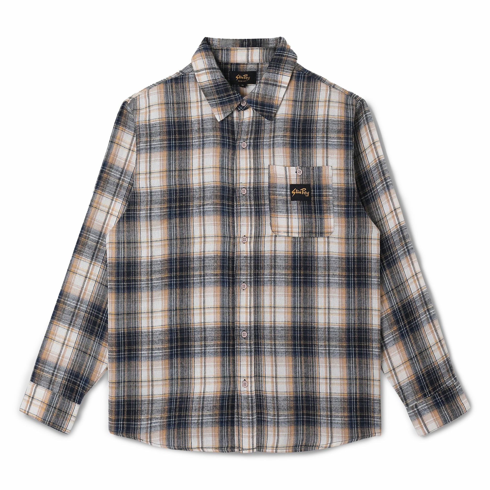 Stan Ray Flannel Plaid Shirt (Navy) - August Shop