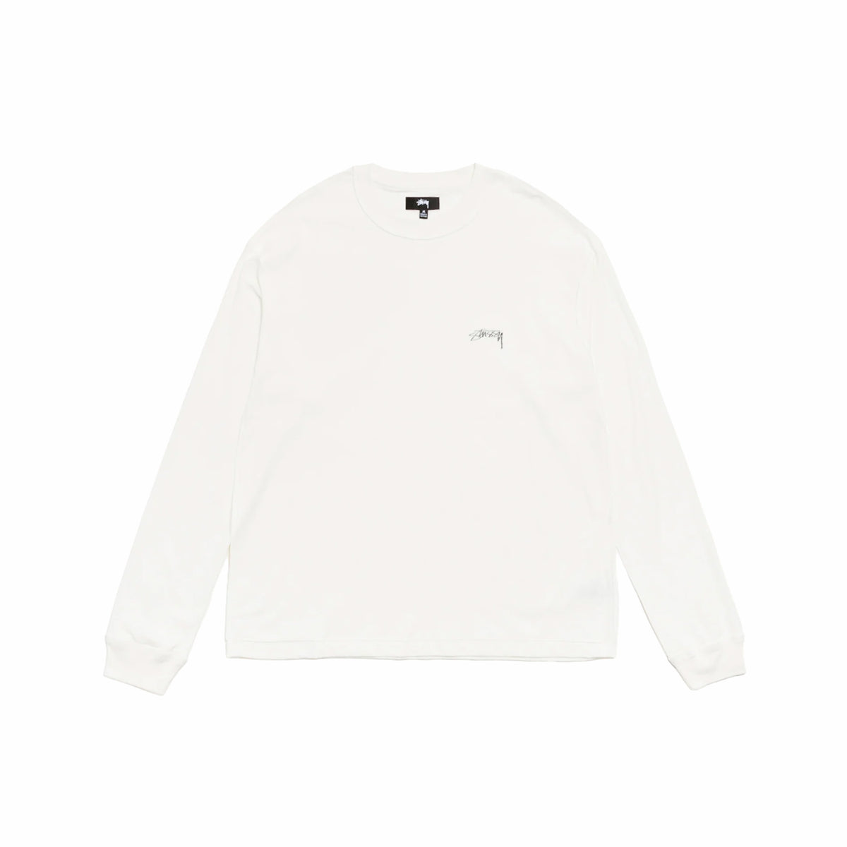 Stussy Lazy LS Tee (White)