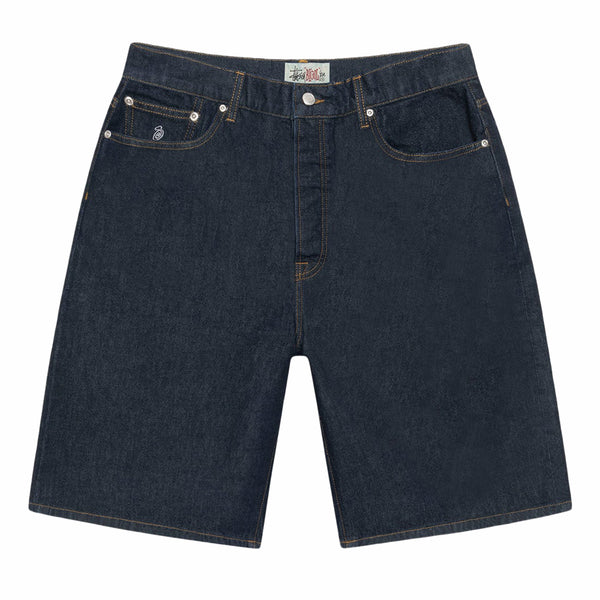 パンツ stussy BIG OL' SHORT DENIM size 32 Stüssy Big Ol' Short Denim (Rinsed Indigo) – August