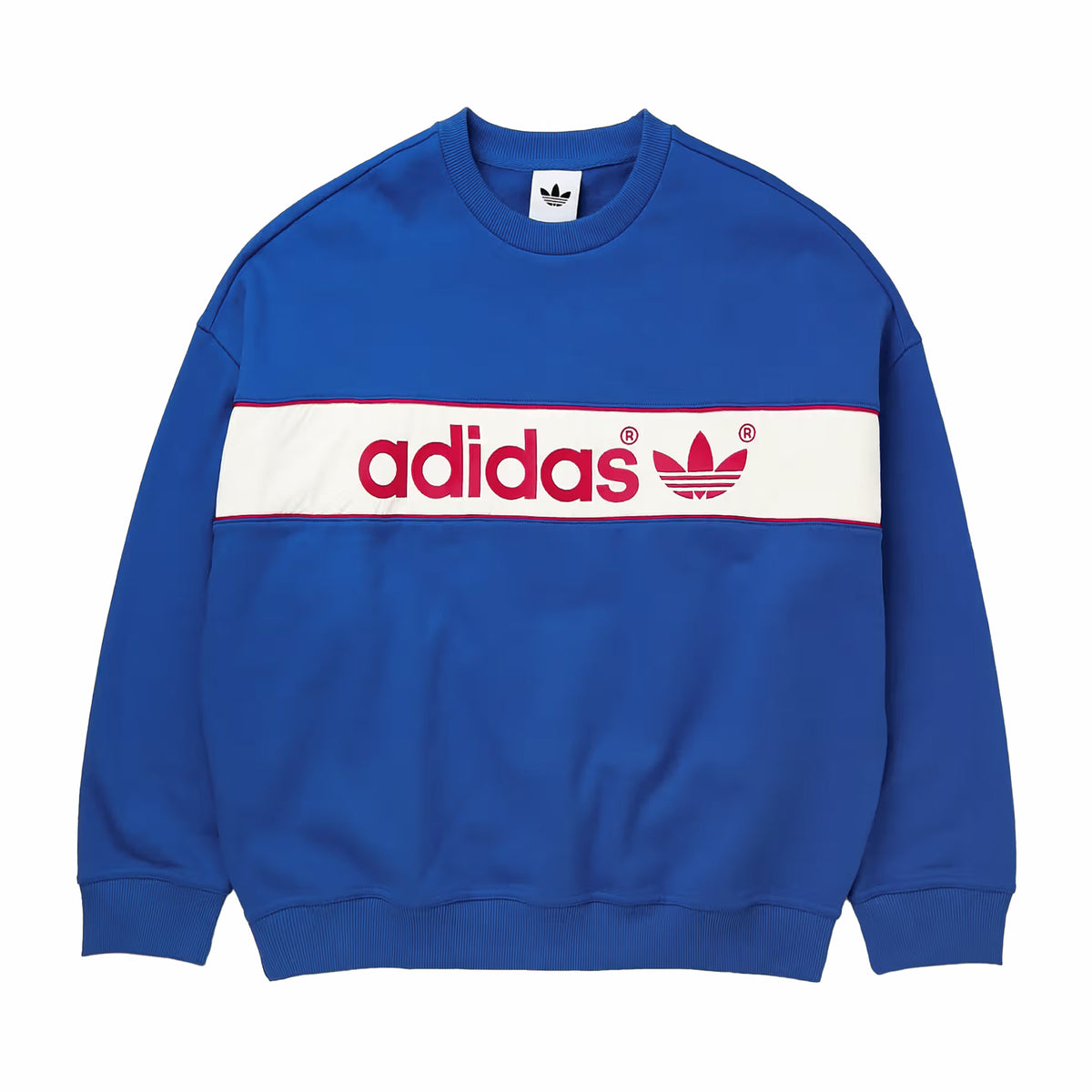 Adidas Block Sweatshirt (Blue) - August Shop