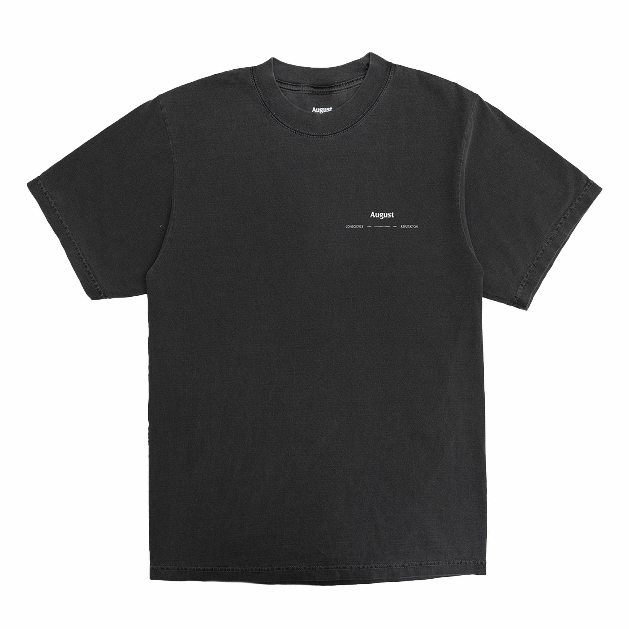 August "Shop Tee" 7.5oz Heavyweight T-Shirt (Shadow) - August Shop