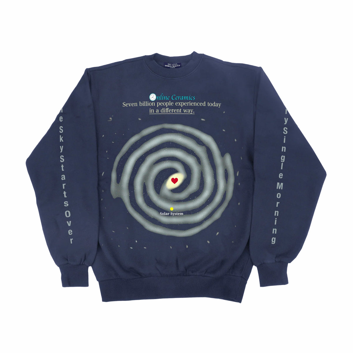 Online Ceramics Every Single Day Crewneck (Navy) - August Shop