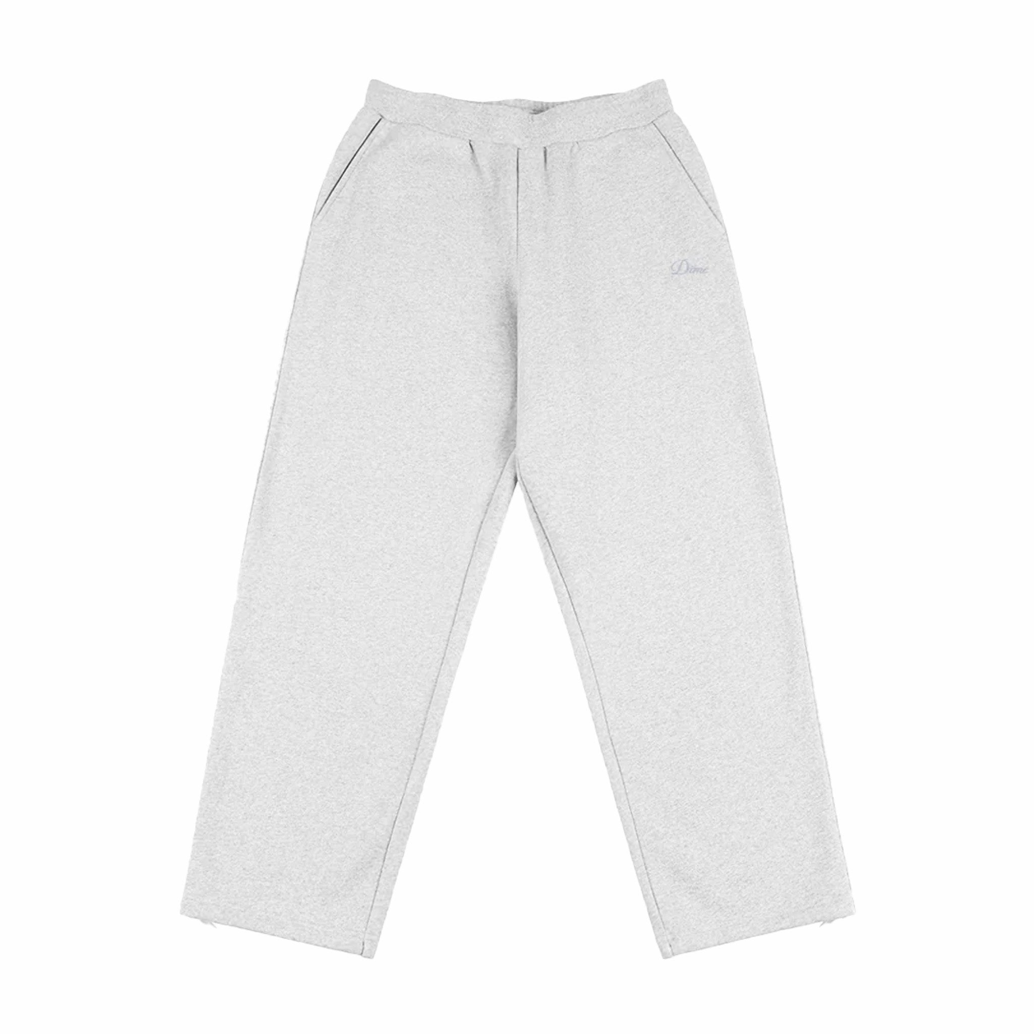 Dime Cursive Small Logo Sweatpants (Ash) - August Shop