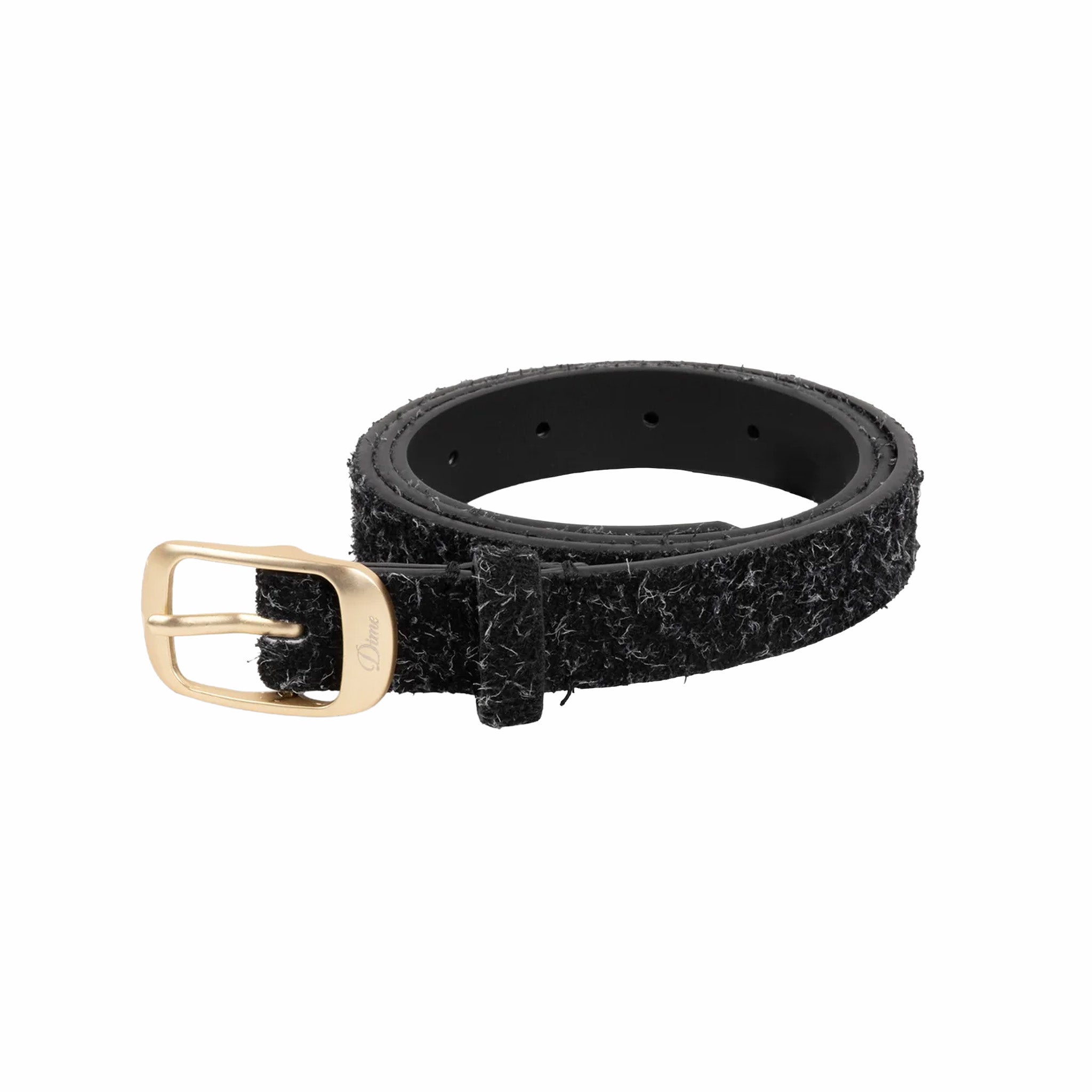 Dime Dress Leather Belt (Shaggy Black)