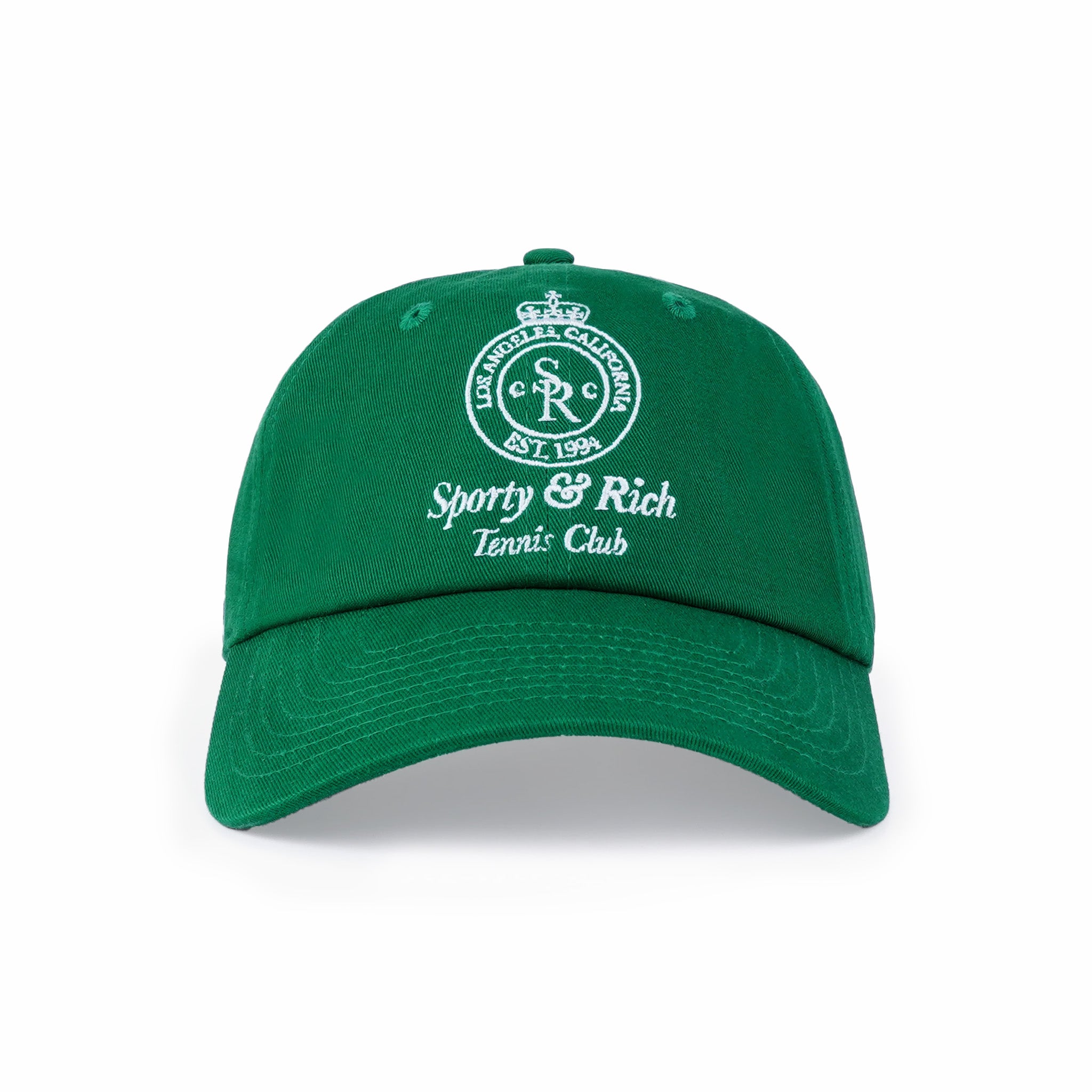 Sporty &amp; Rich Crown Tennis Hat (Alpine/White) - August Shop