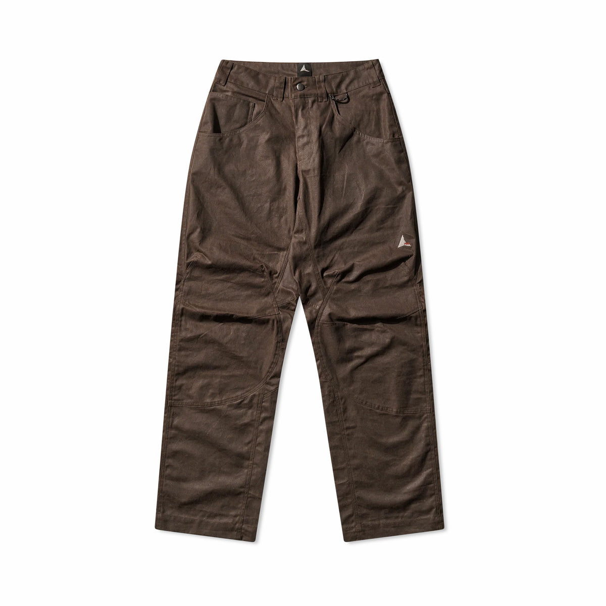 ROA Crimp Shaped Waxed Cotton Pants (Dark Brown)