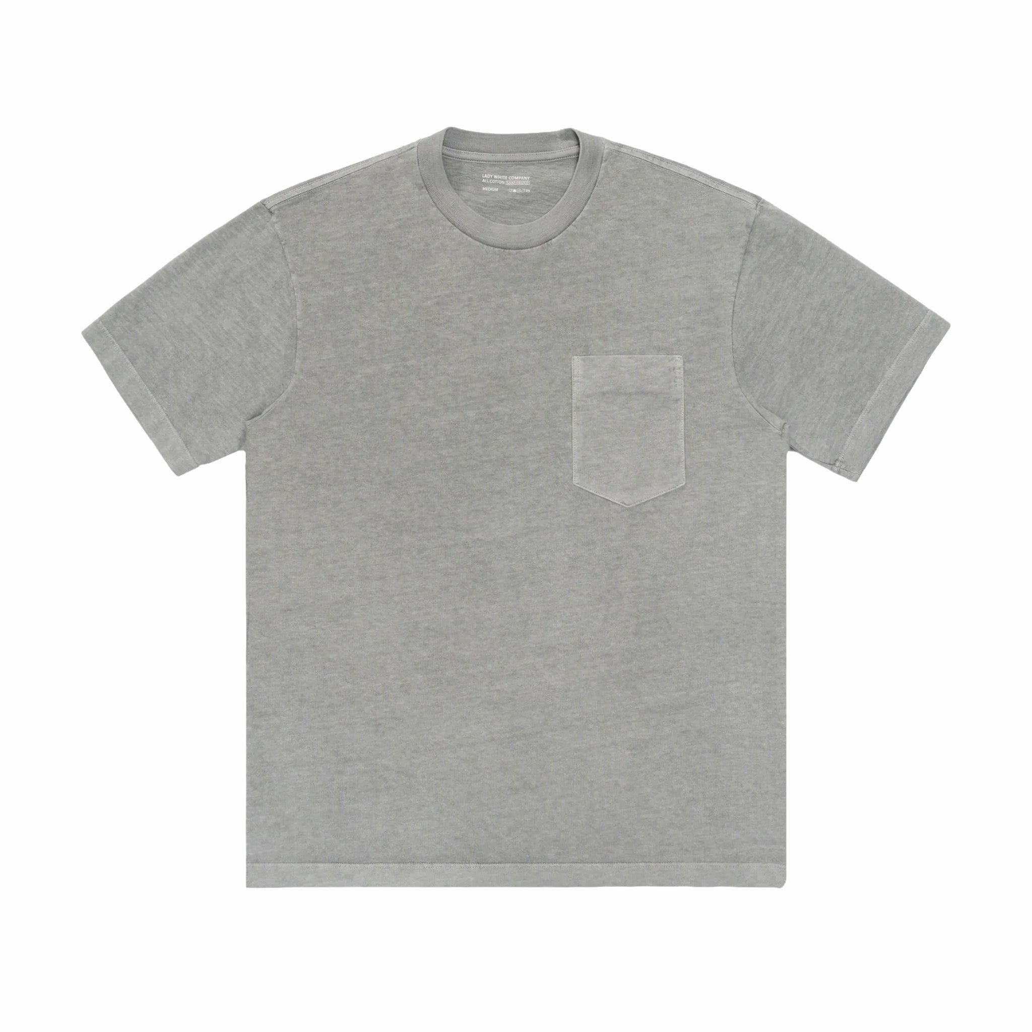 Lady White Co. Municipal Pocket T-Shirt (Pigment Chalk) - August Shop