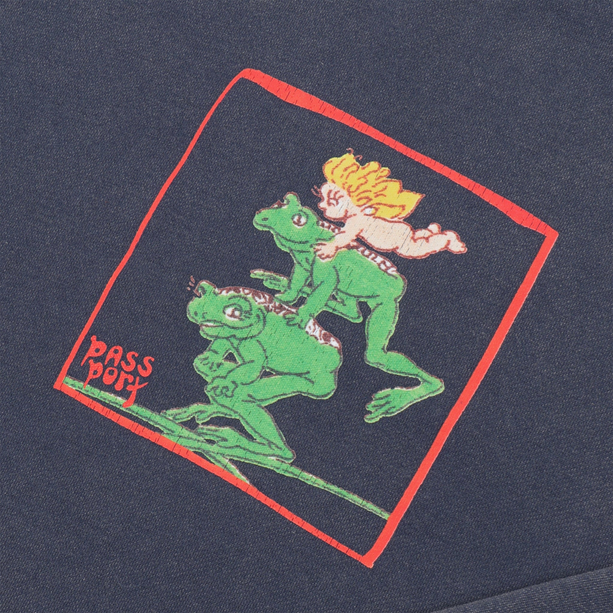 Pass~Port x May Gibbs Leap Frog Crewneck (Acid Navy)