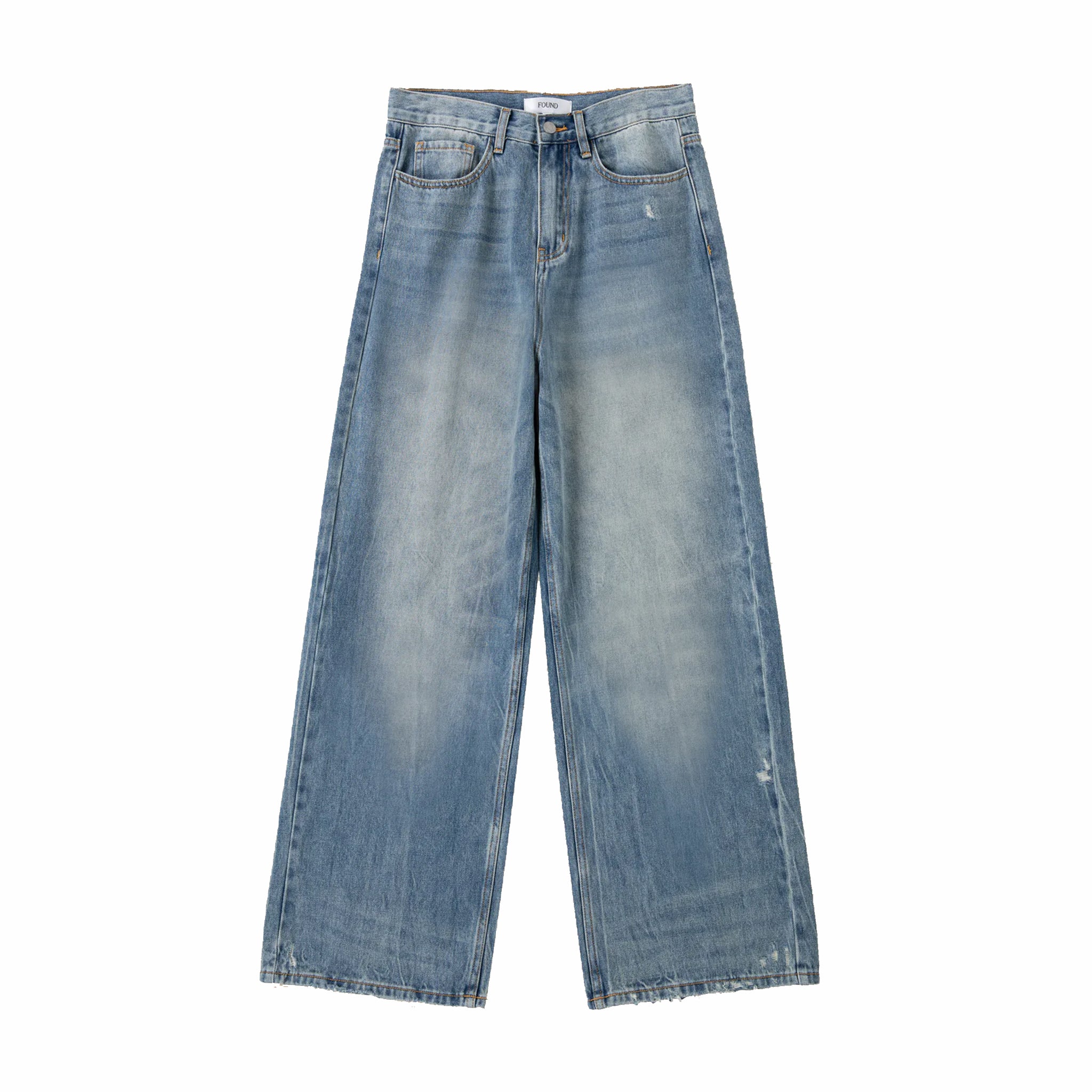 Found Lacy Baggy Jeans (Vintage Blue) - August Shop