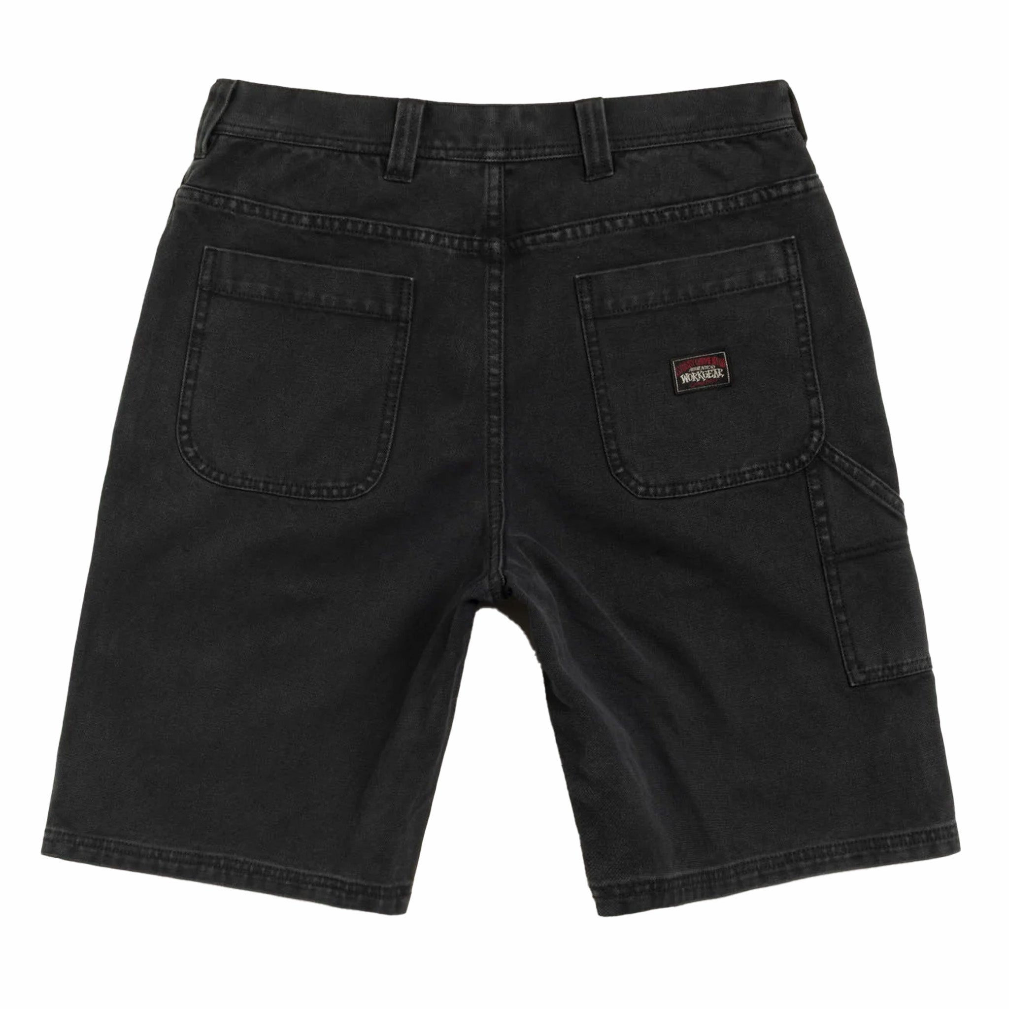 Stüssy Work Short Washed Canvas (Black) - August Shop