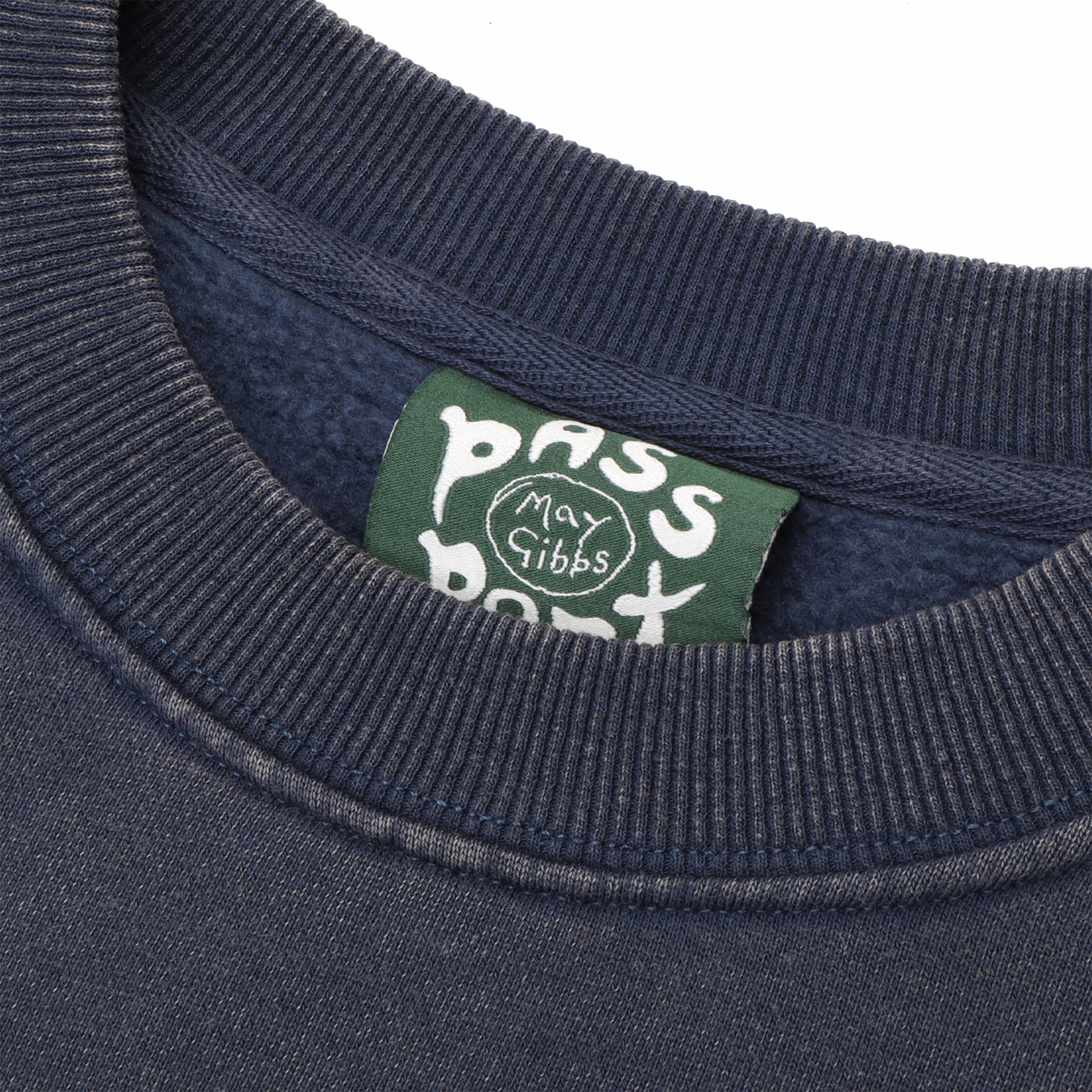 Pass~Port x May Gibbs Leap Frog Crewneck (Acid Navy)