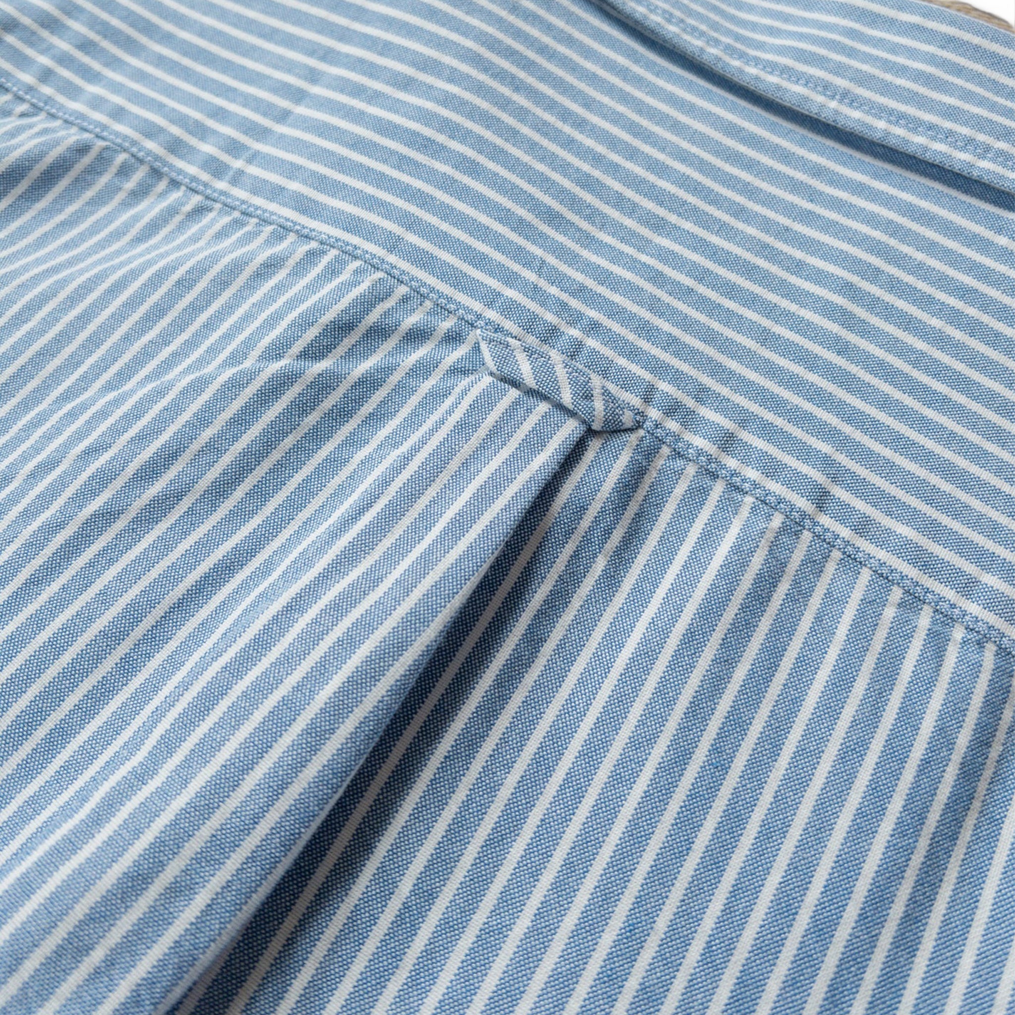 Wythe Oxford Cloth Button Down Shirt (Blue/White Stripe)