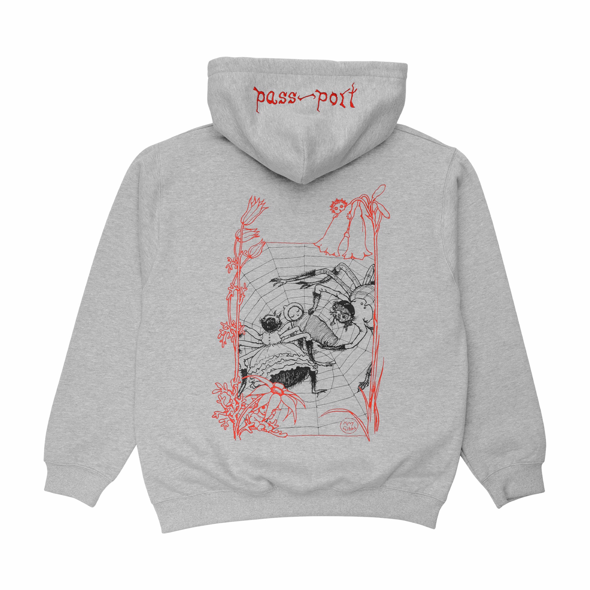 Pass~Port x May Gibbs Webbed Bed Zip Hoodie (Ash)