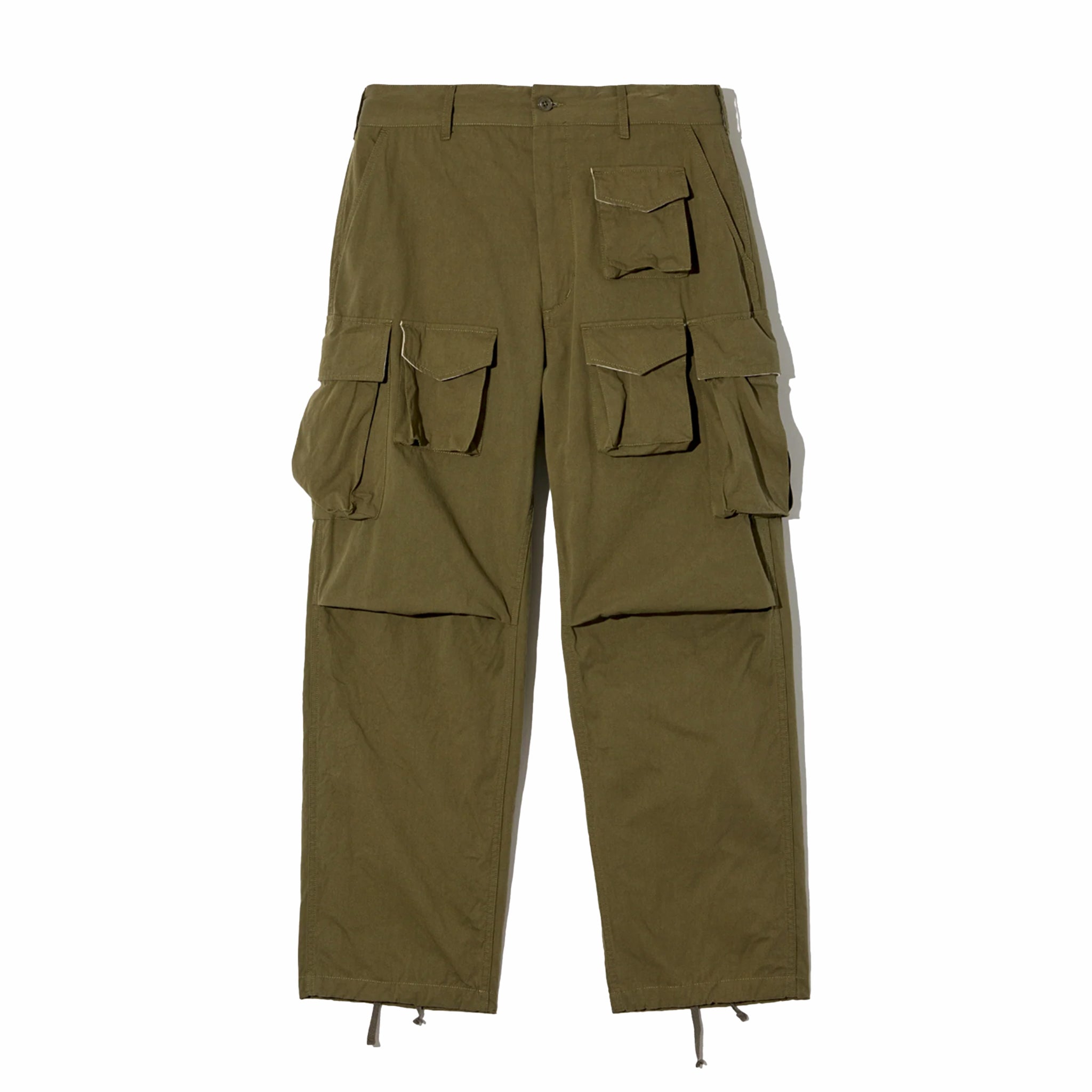 Engineered Garments FA Pant - Cotton Sanded Cloth (Olive) - August Shop